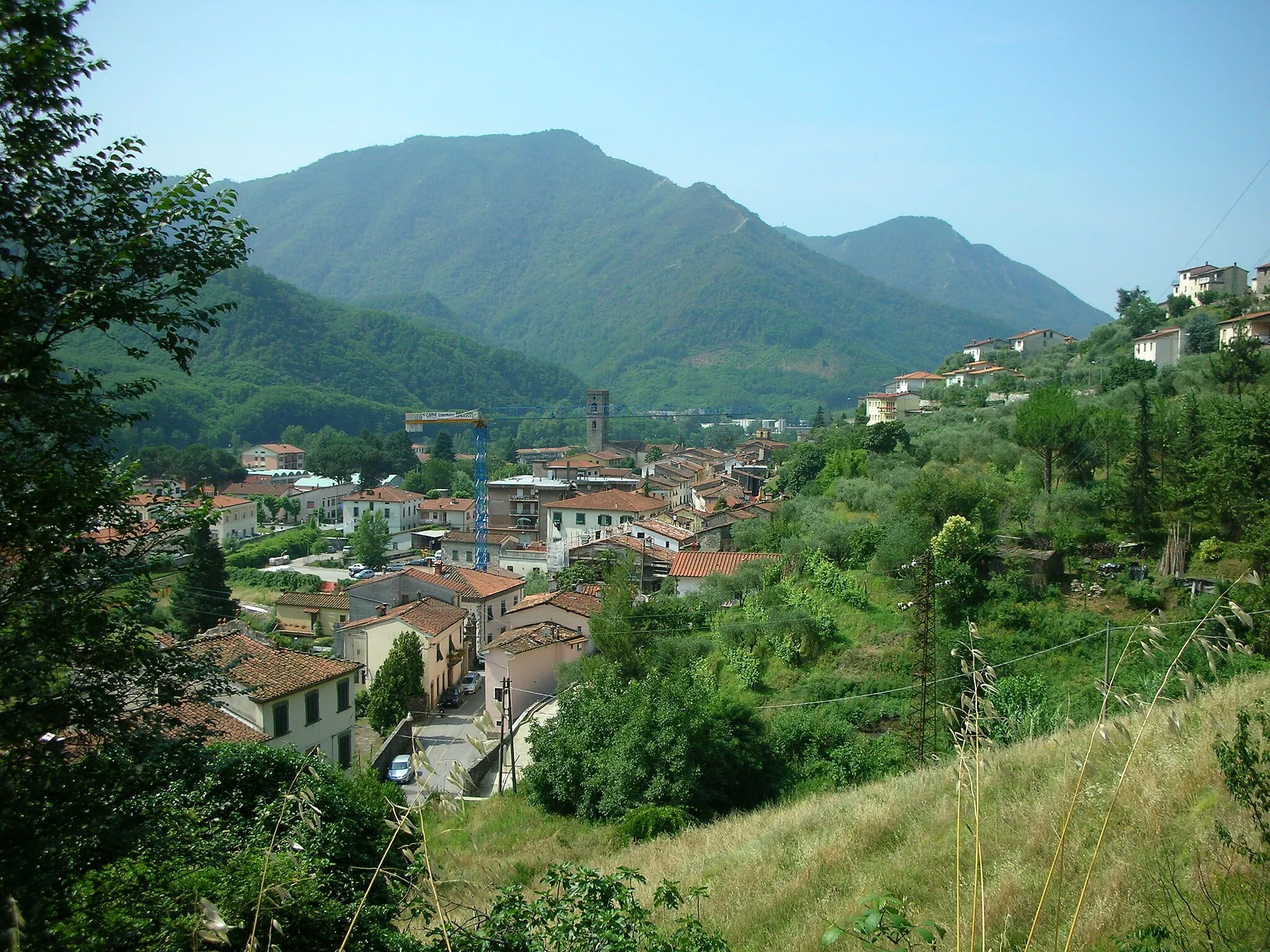 Photo showing: Vista panoramica di Borgo a Mozzano