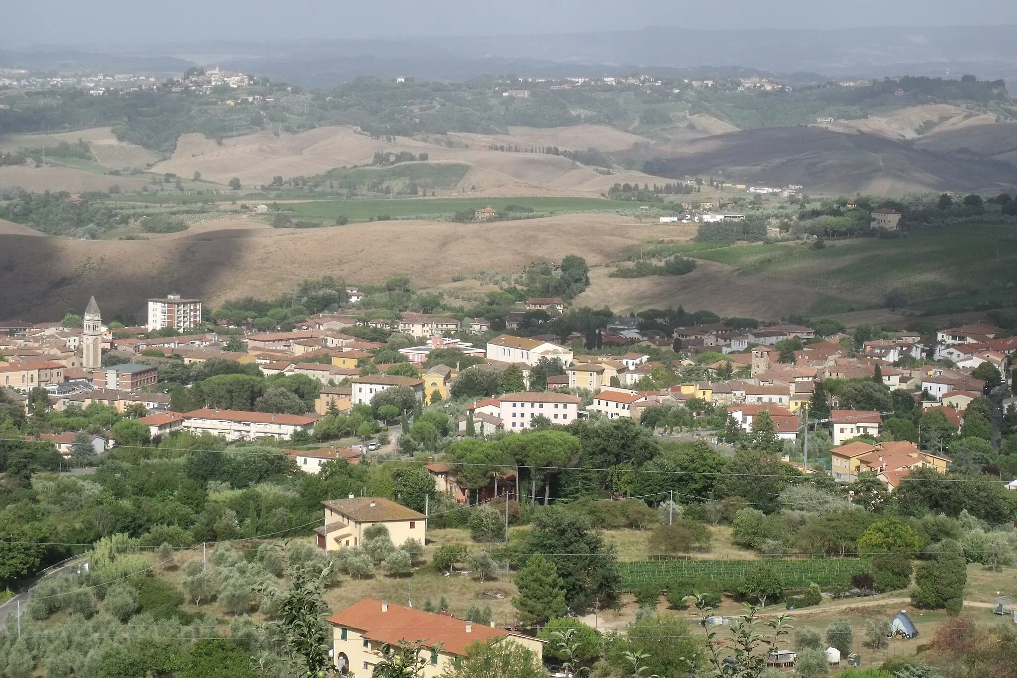 Photo showing: Panorama of Casciana Terme, Province of Pisa, Tuscany, Italy