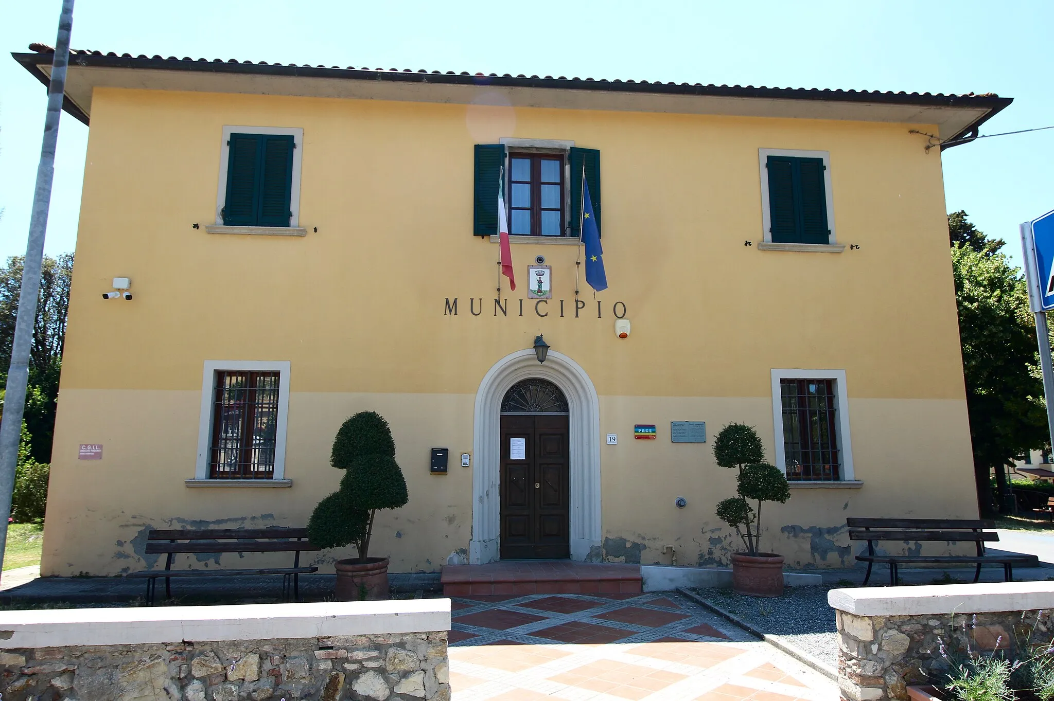 Photo showing: Town hall (Municipio) of Santa Luce, Province of Pisa, Tuscany, Italy