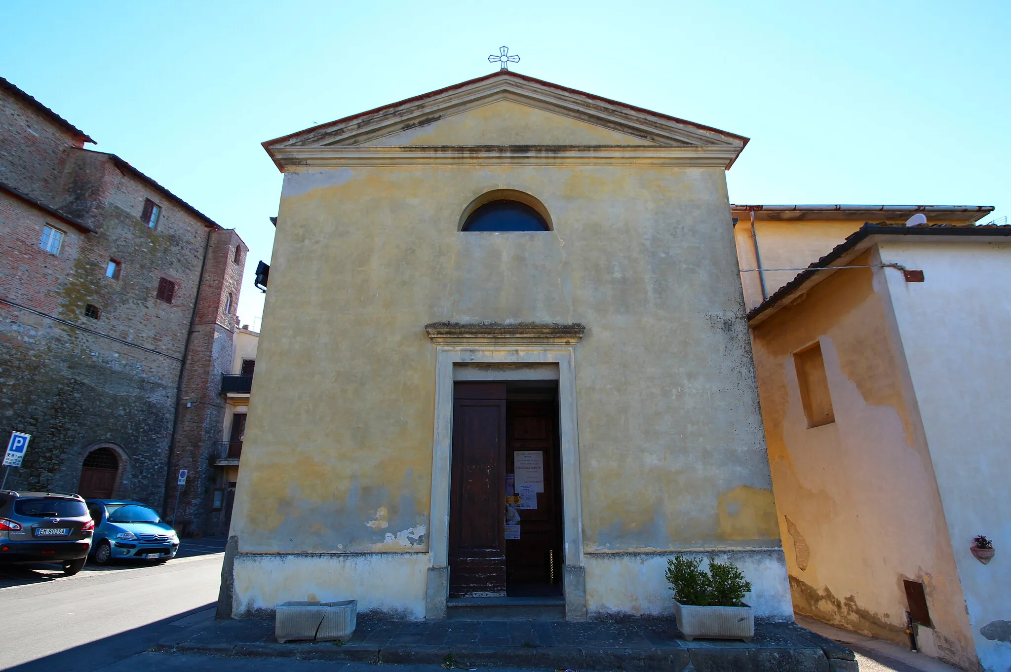Photo showing: Oratory/Church Santissima Annunziata (Oratorio della Compagnia della Santissima Annunziata), Via Roma, Terricciola, Province of Pisa, Tuscany, Italy