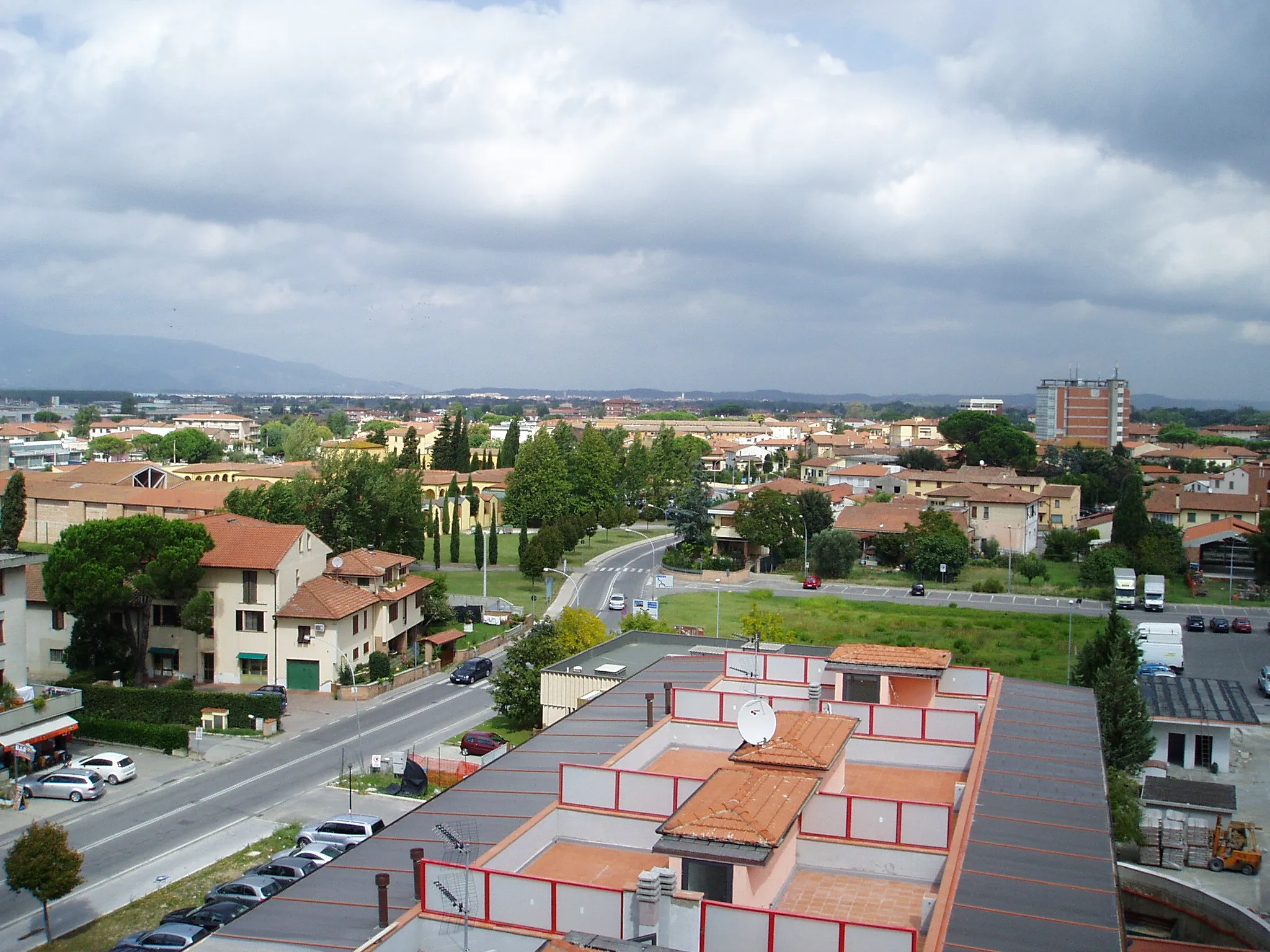 Photo showing: Panorama della città di Ponsacco