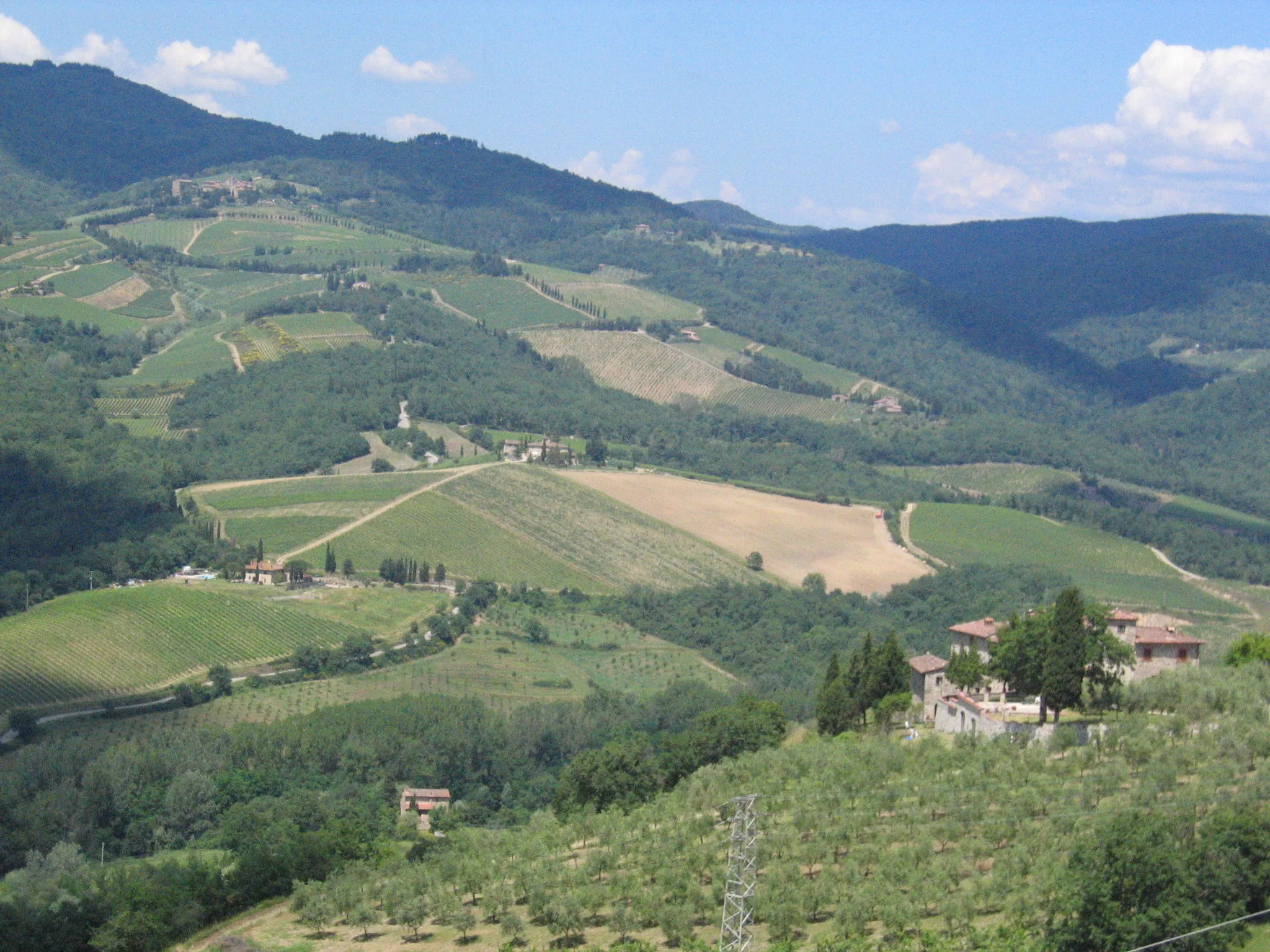 Photo showing: A majestic view of the countryside of Radda in Tuscany, Italy.