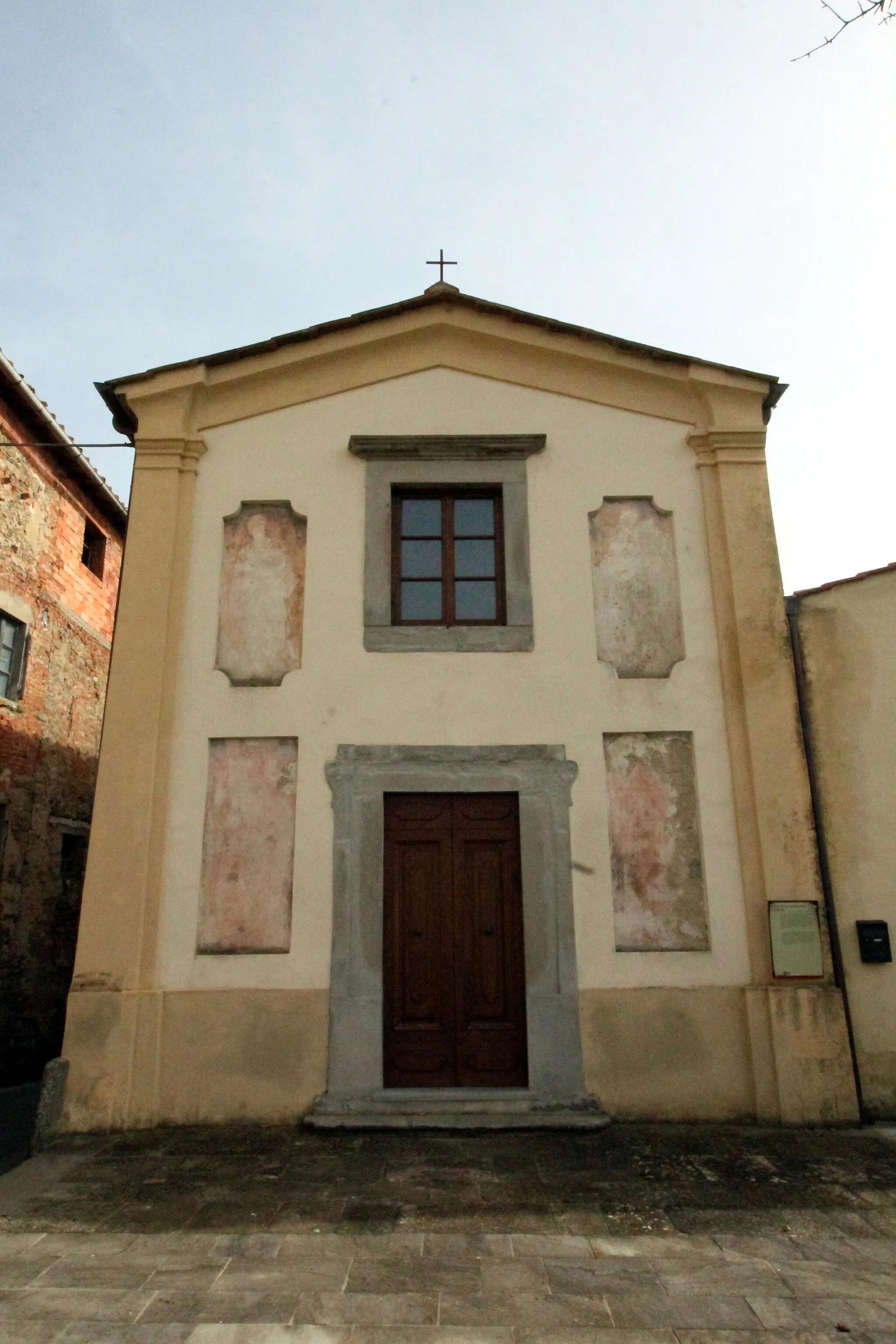 Photo showing: Church San Bartolomeo, in Vitereta, Village in Laterina, Province of Arezzo, Tuscany, Italy