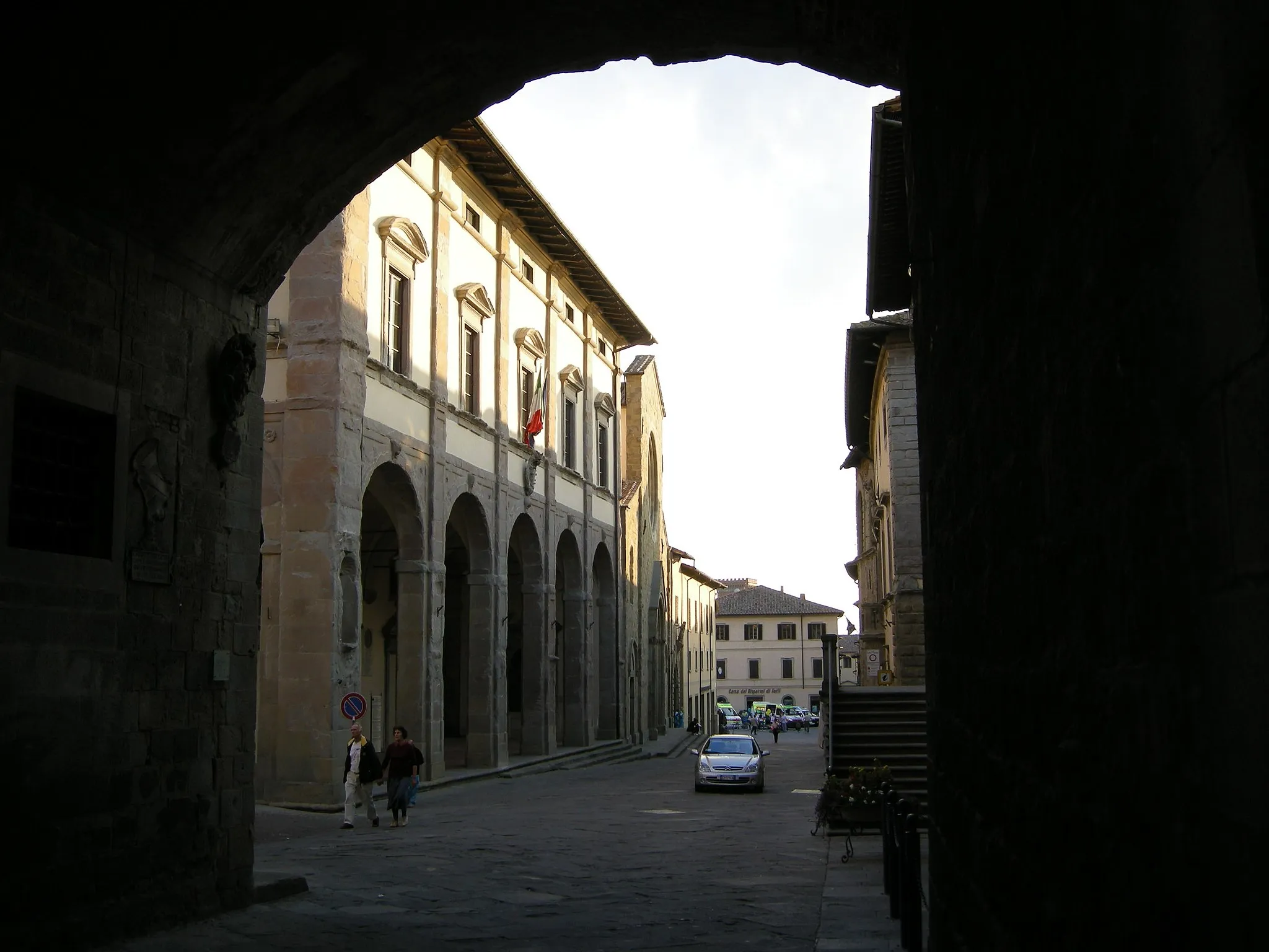 Photo showing: Sansepolcro, via G. Matteotti 01 da arco della pesa