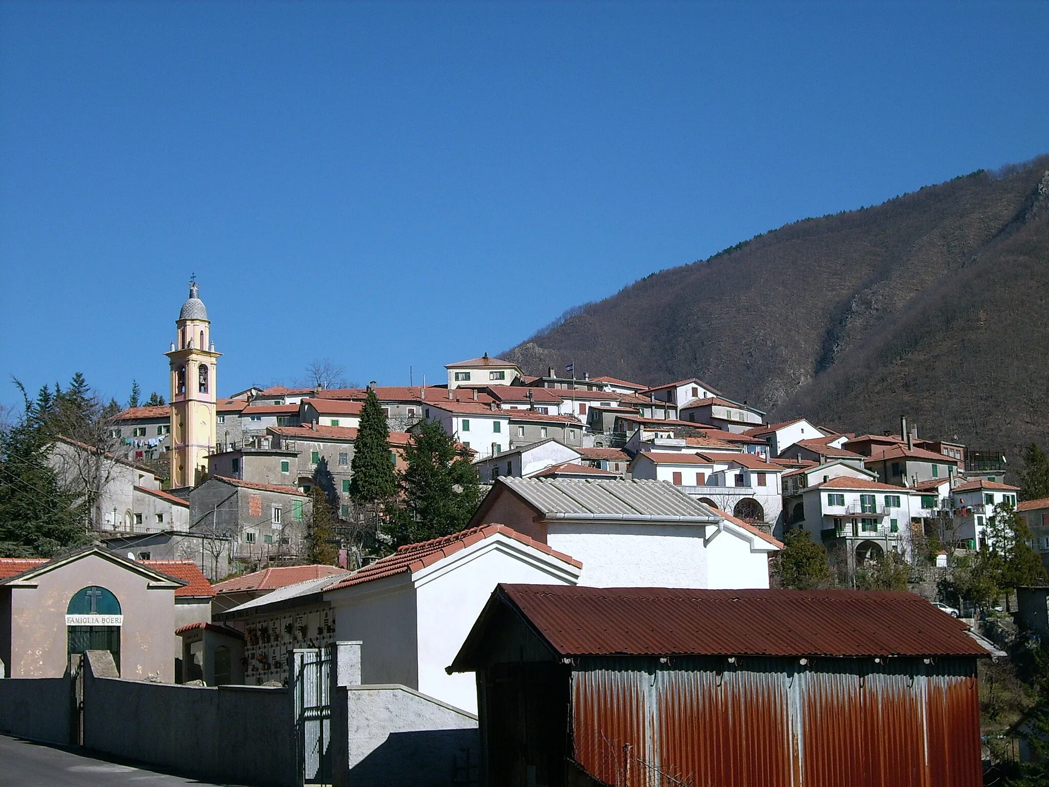 Photo showing: Panorama di Chiusola, Sesta Godano, Liguria, Italy