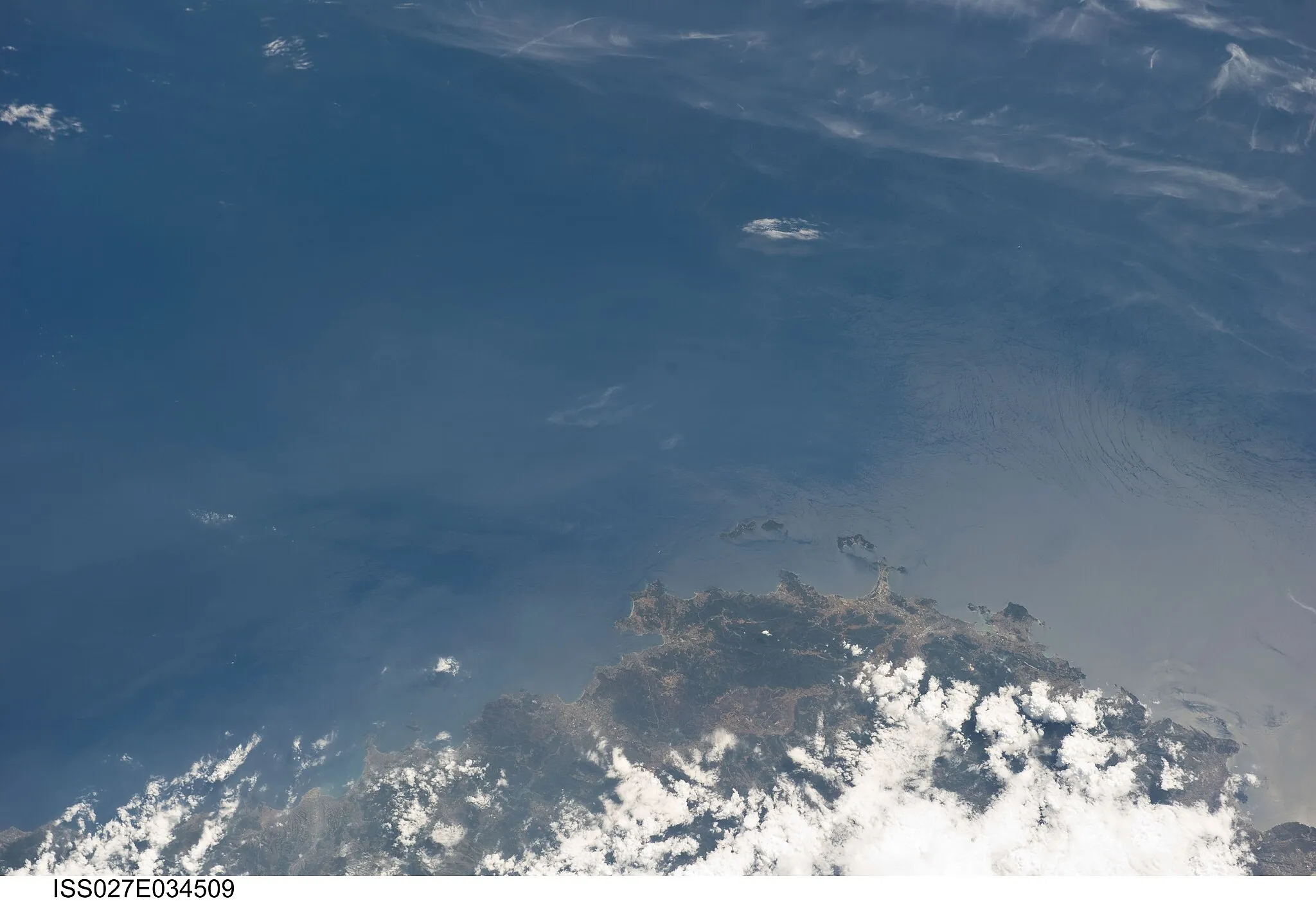 Photo showing: View of France taken during ISS Expedition 27.