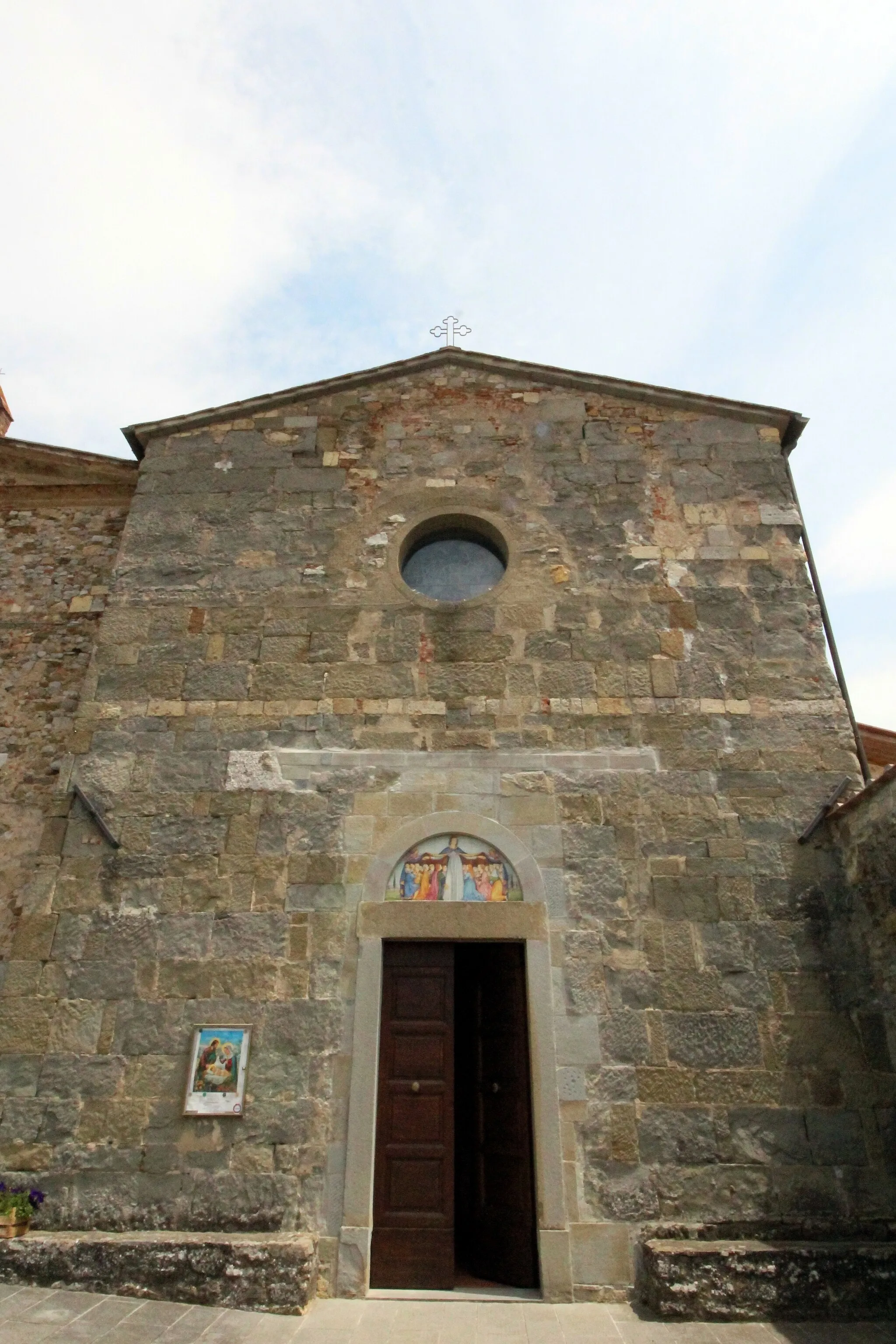 Photo showing: Church Chiesa dei Santi Tiburzio e Susanna in Badia Agnano, hamlet of Bucine, Province of Arezzo, Tuscany, Italy