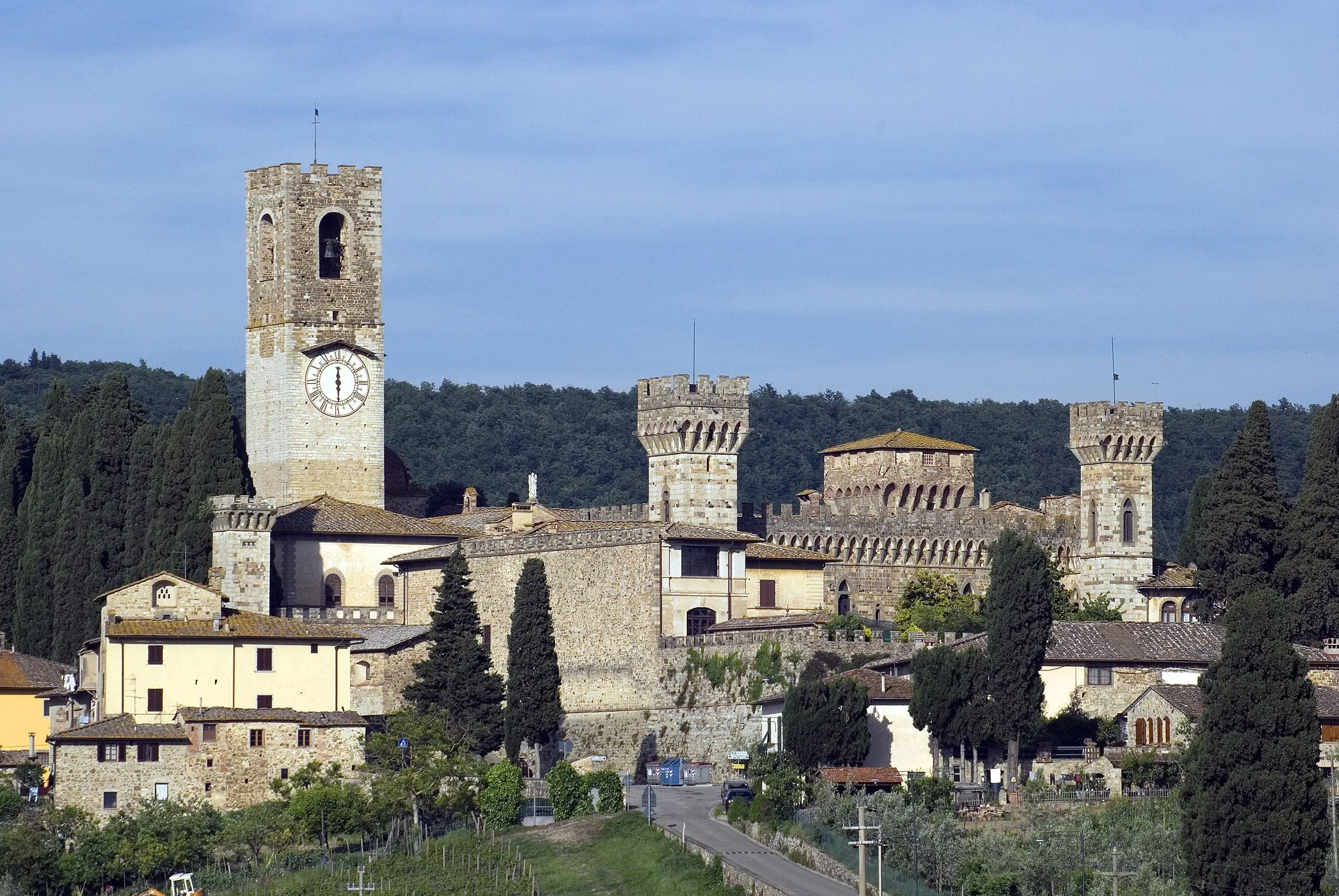 Photo showing: Panorama di Badia a Passignano, Firenze