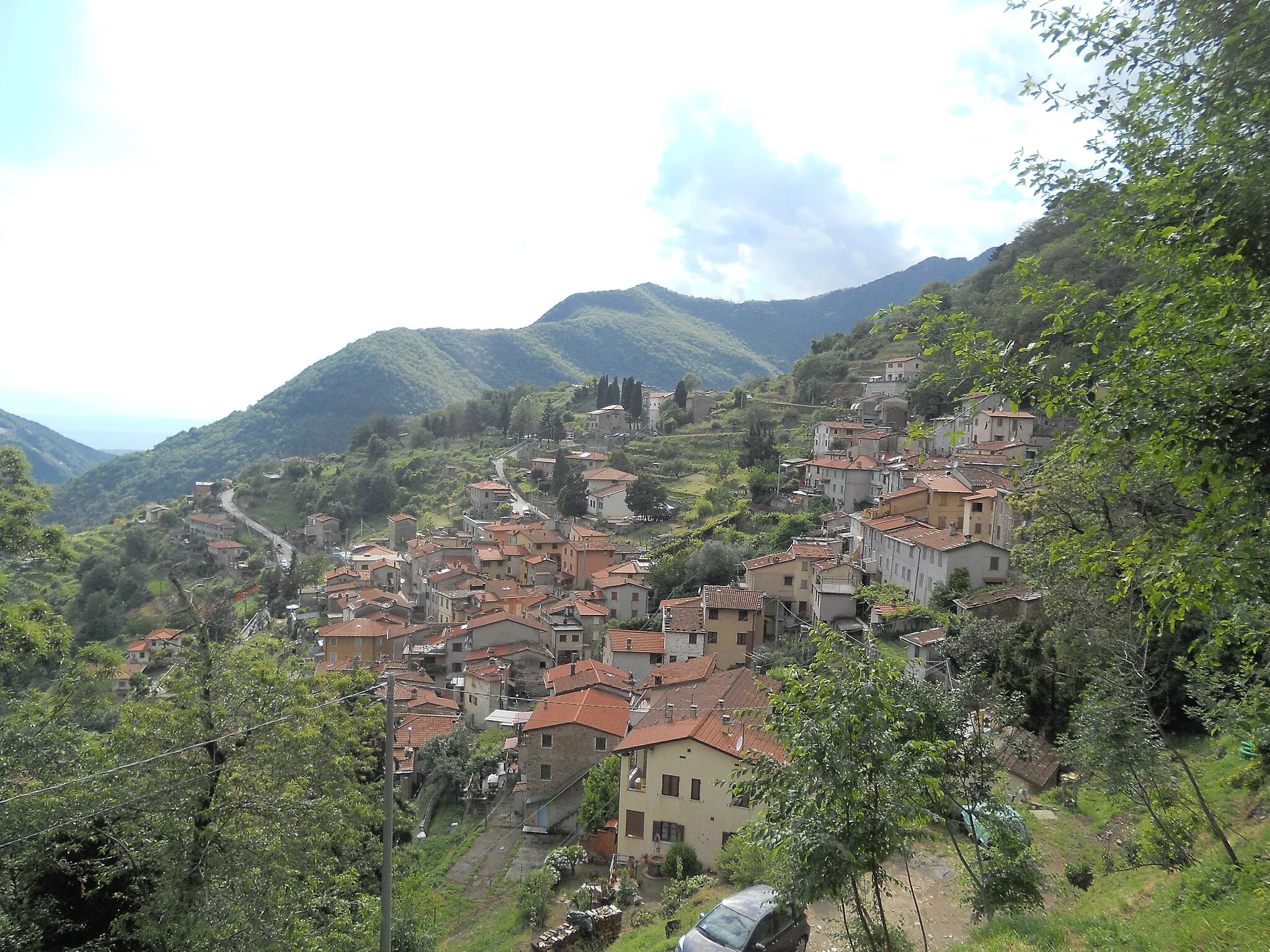 Photo showing: Veduta da Sanatoio del paese di Retignano, Stazzema