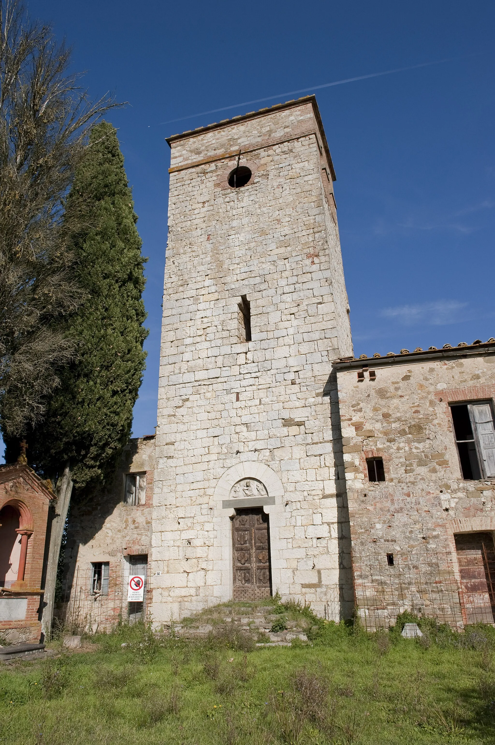 Photo showing: Campanile della pieve di San Giovanni Battista a Pievasciata