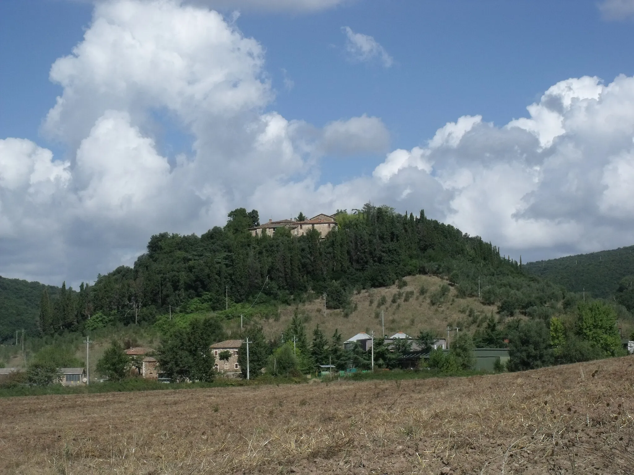 Photo showing: Poggio Santa Cecilia, hamlet of Rapolano Terme, Crete Senesi, Province of Siena, Tuscany, Italy