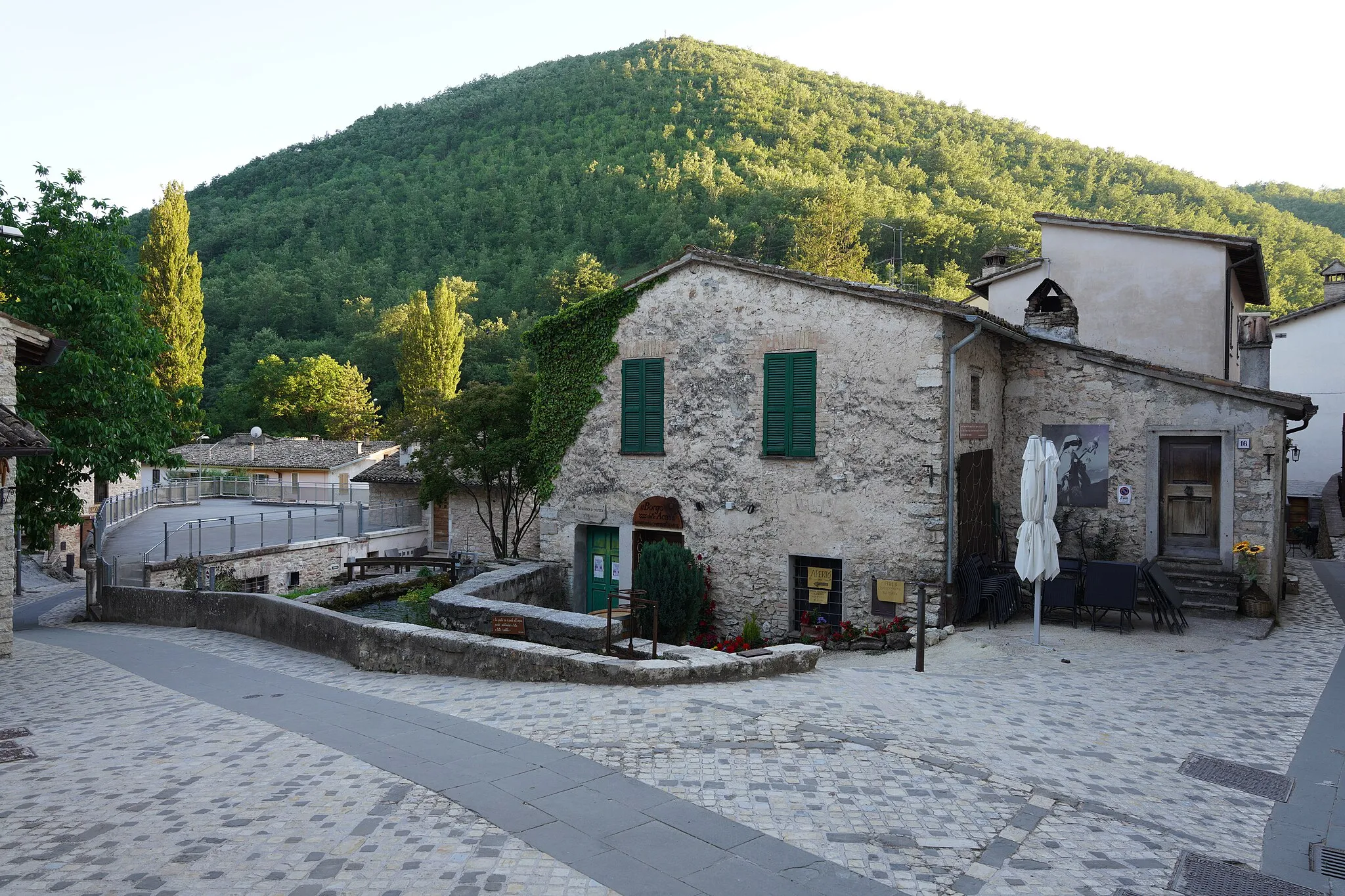 Photo showing: Il Borgo delle Acque Agriturismo Ristorante, Rasiglia (Foligno), Perugia, Italy