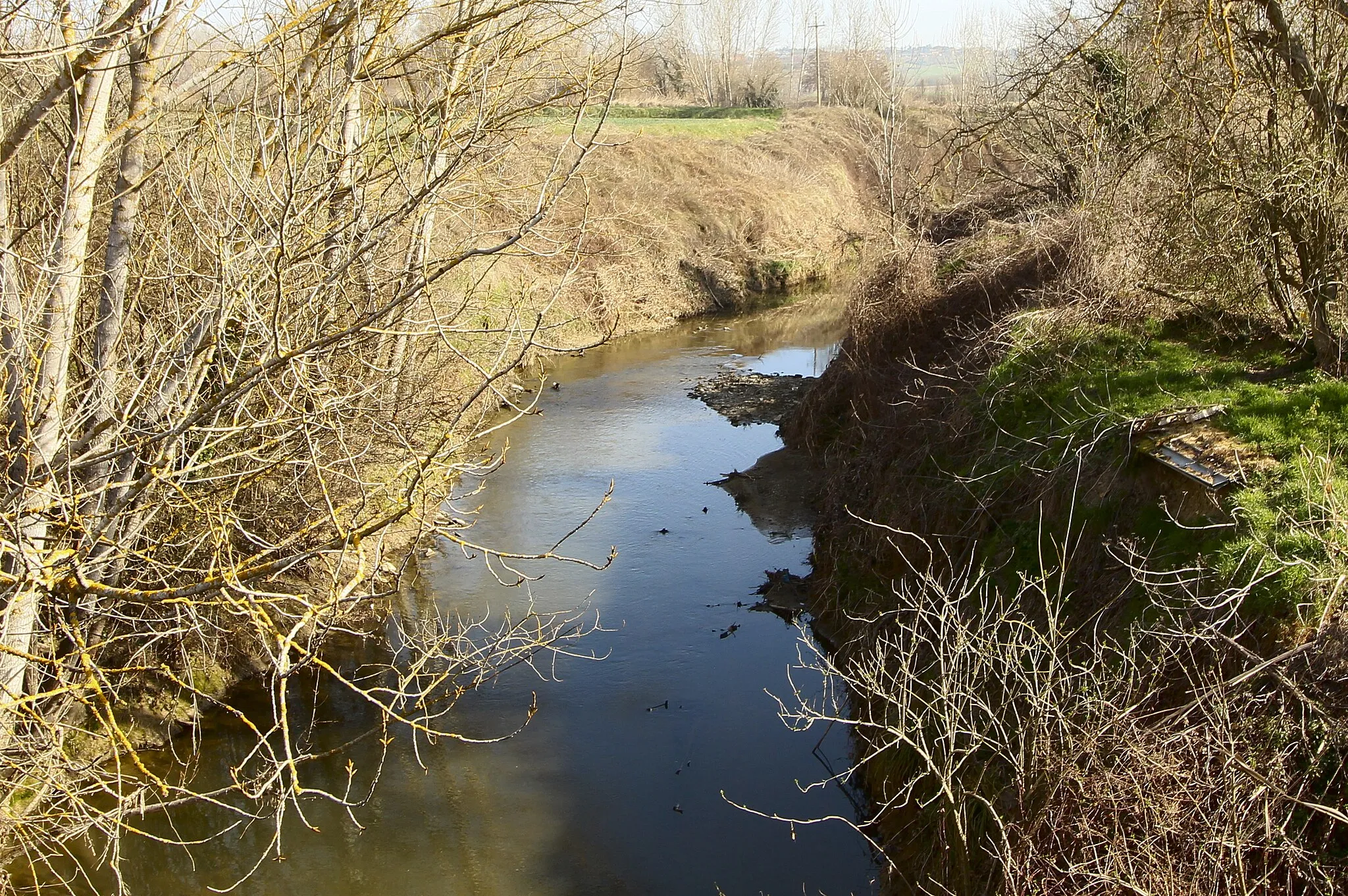 Photo showing: the Caina river near Pieve Caina, hamlet of Marsciano, Province of Perugia, Umbria, Italy