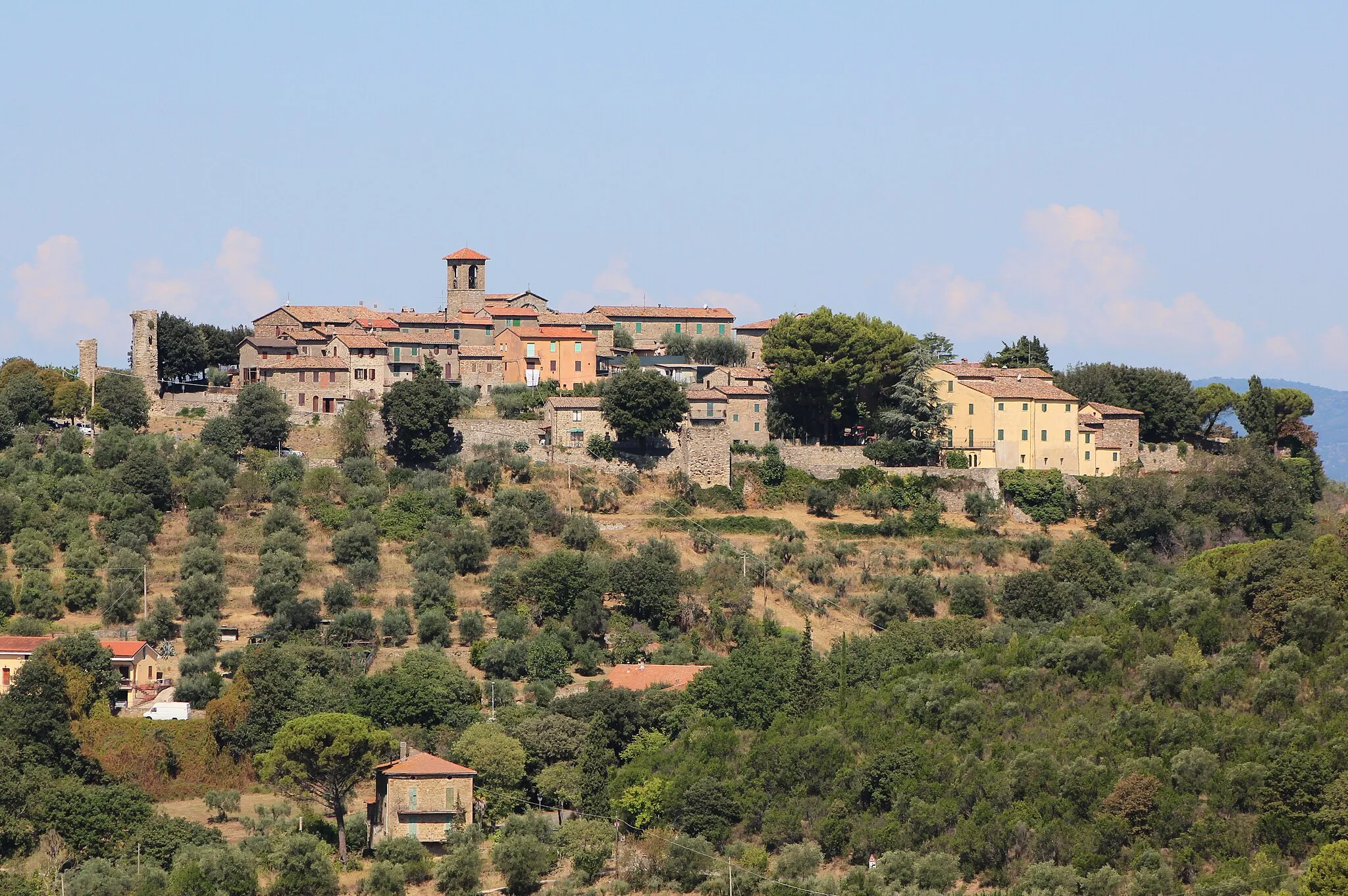 Photo showing: Panorama of Montecolognola, hamlet of Magione, Province of Perugia, Umbria, Italy