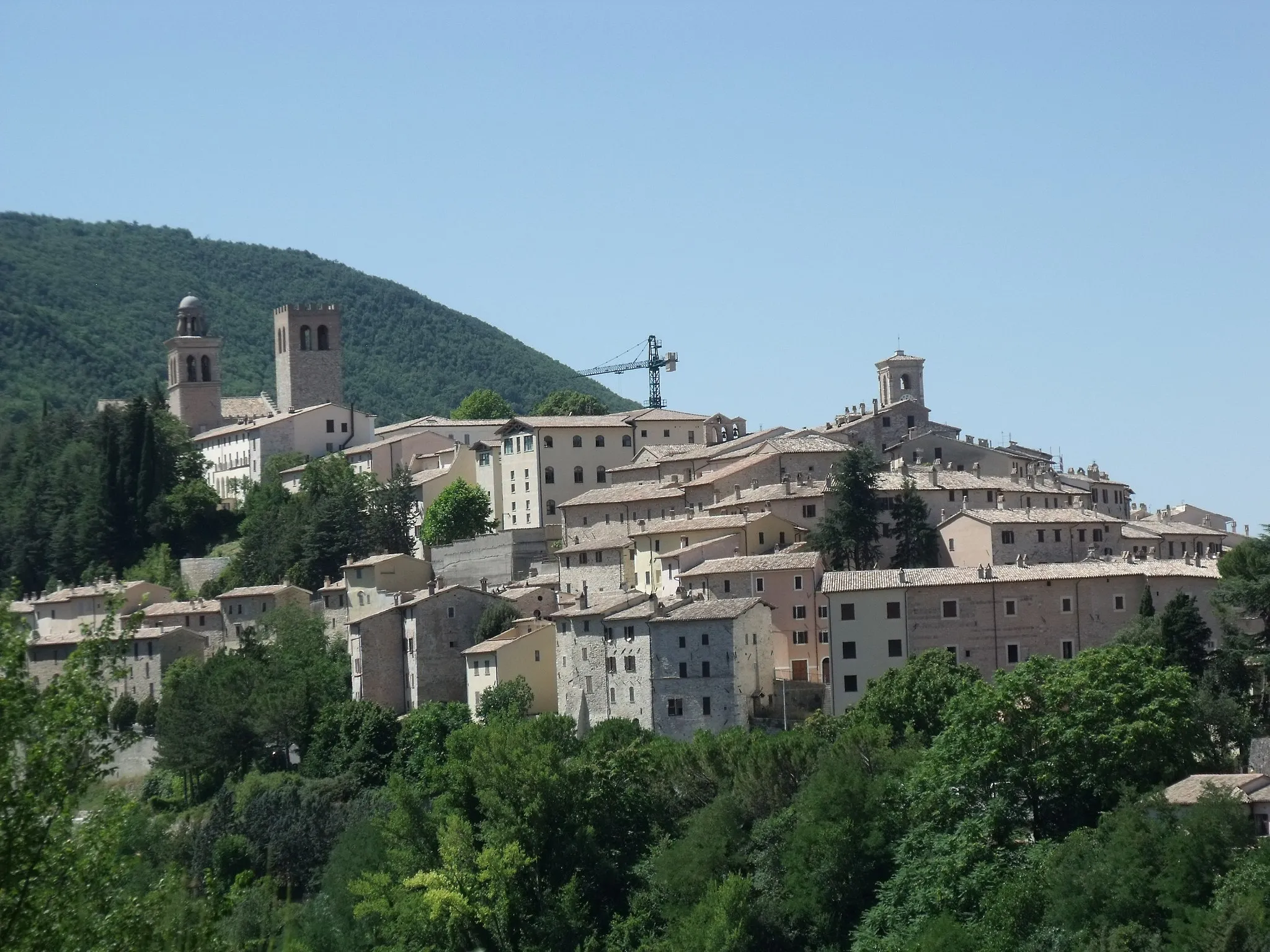 Photo showing: Panorama of Nocera Umbra, Province of Perugia, Umbria, Italy