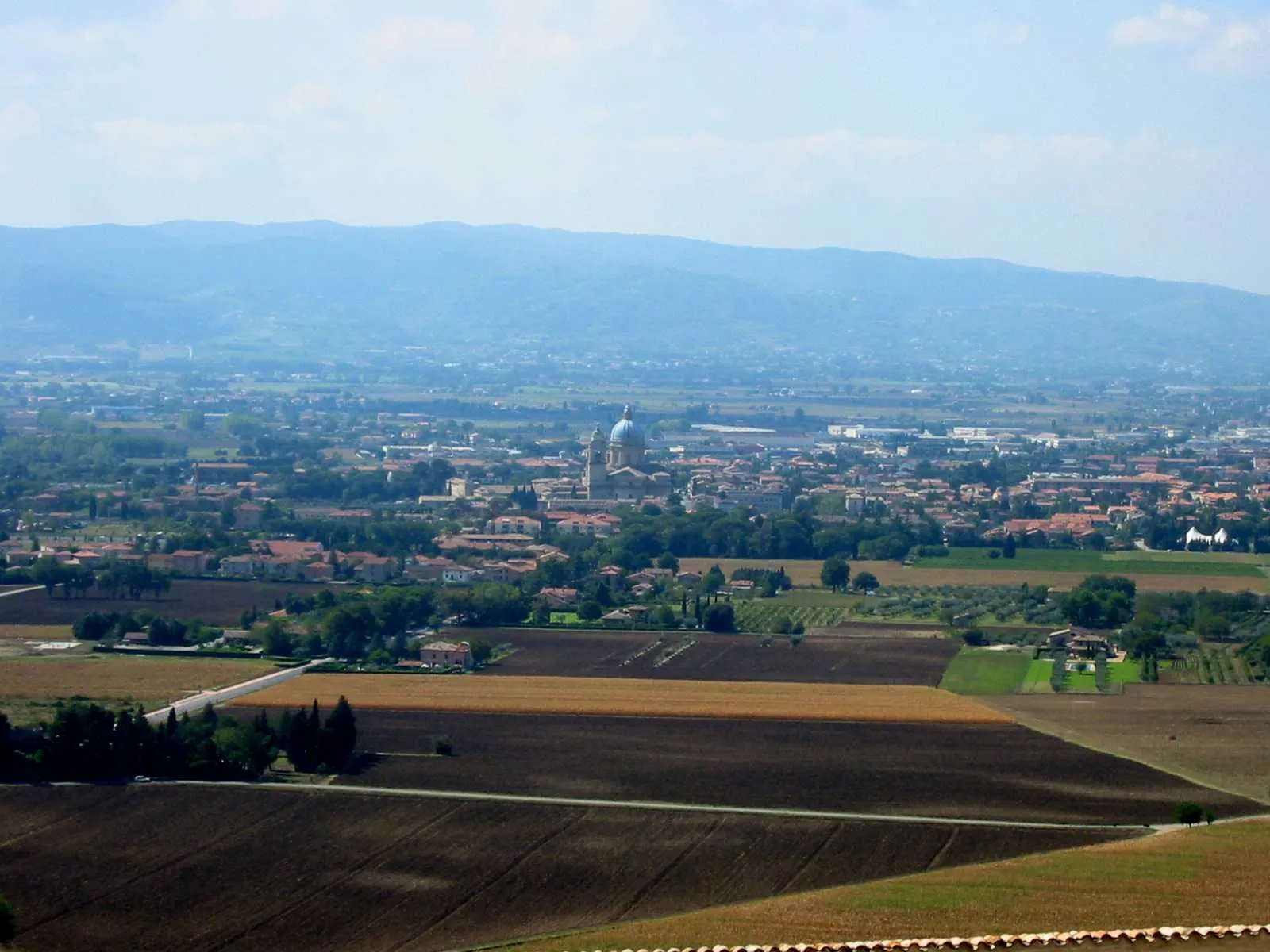 Photo showing: Panorama of Santa Maria degli Angeli, Assisi, Italy