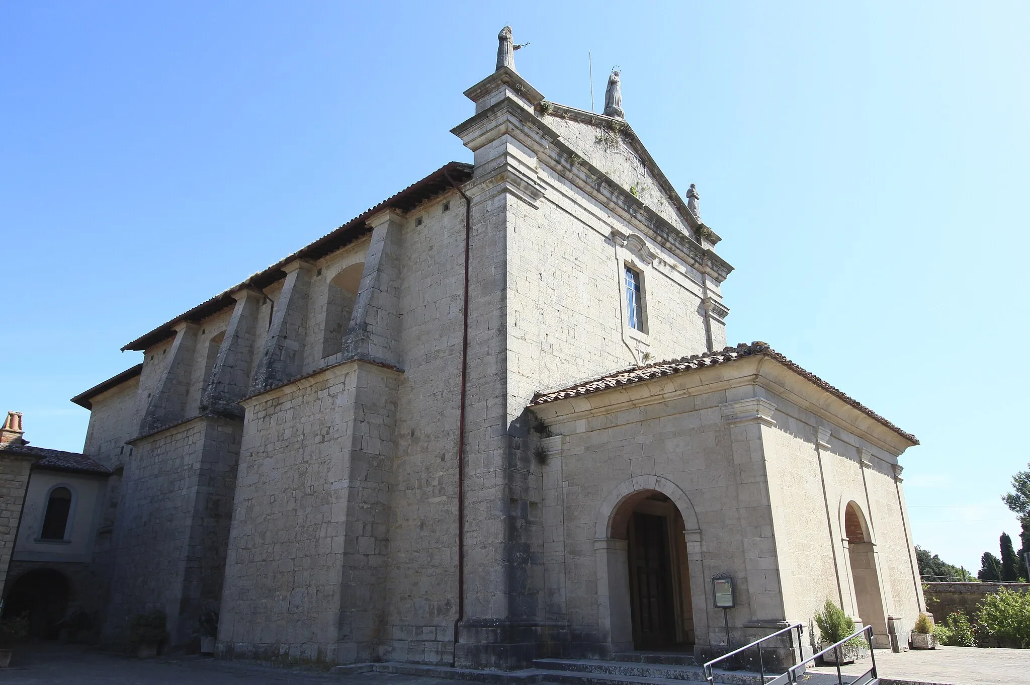 Photo showing: church and convent Santa Maria della Spineta (Santa Maria Assunta), Spineta, hamlet of Fratta Todina, Province of Perugia, Umbria, Italy