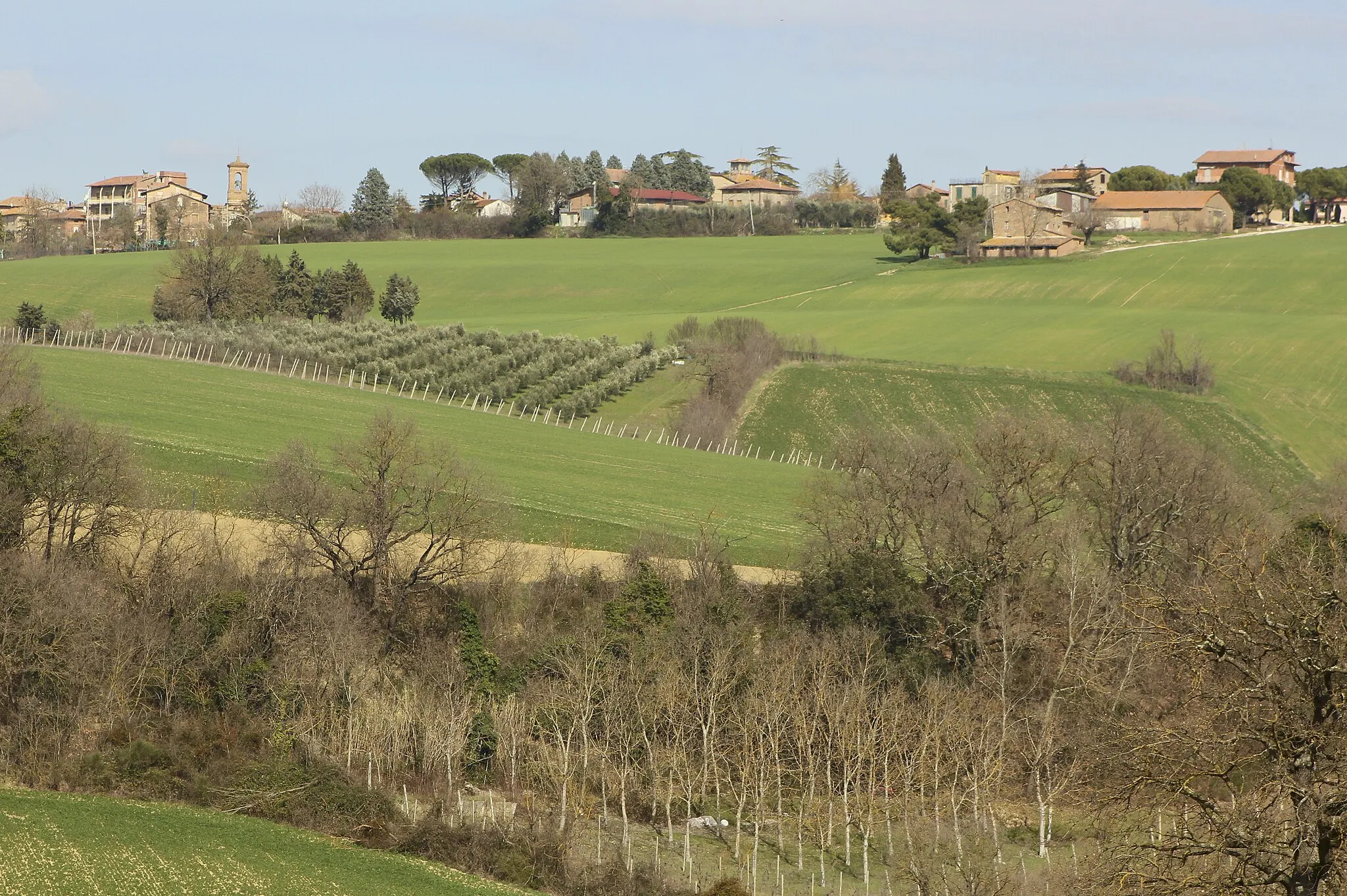 Photo showing: Panorama of Cerqueto, hamlet of Marsciano, Province of Perugia, Umbria, Italy