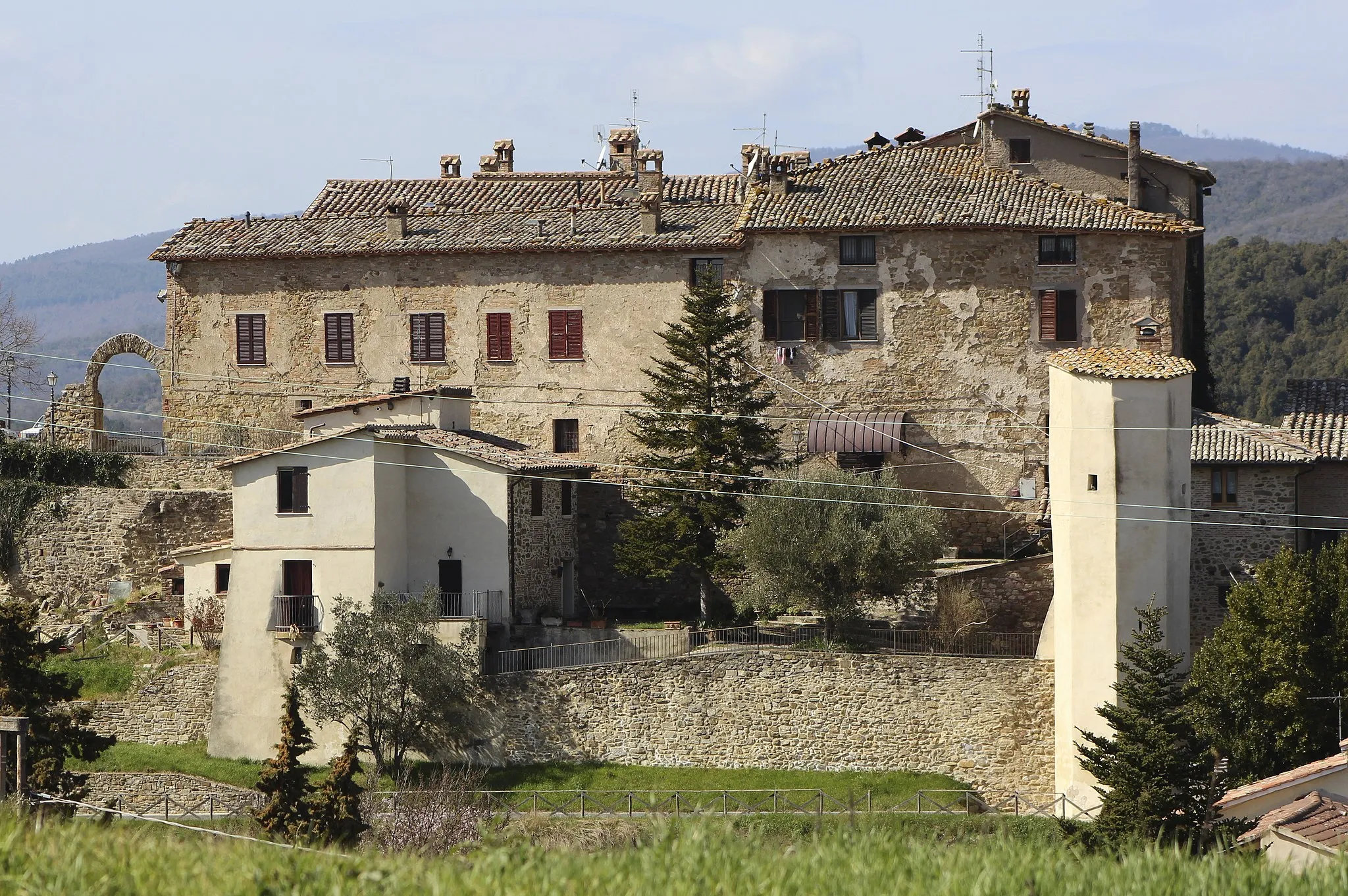 Photo showing: Castle Castello di Migliano, Migliano, hamlet of Marsciano, Umbria, Italy