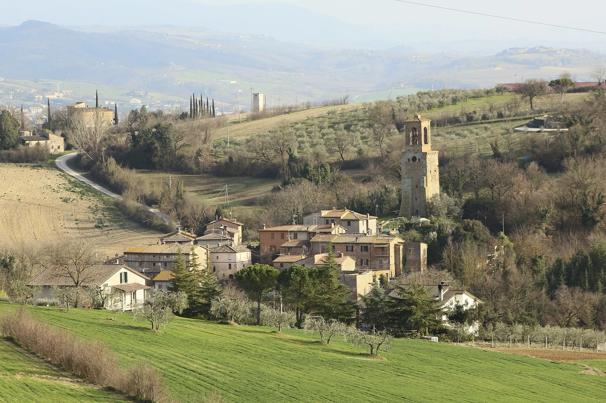 Photo showing: Papiano, hamlet of Marsciano, Province of Perugia, Umbria, Italy