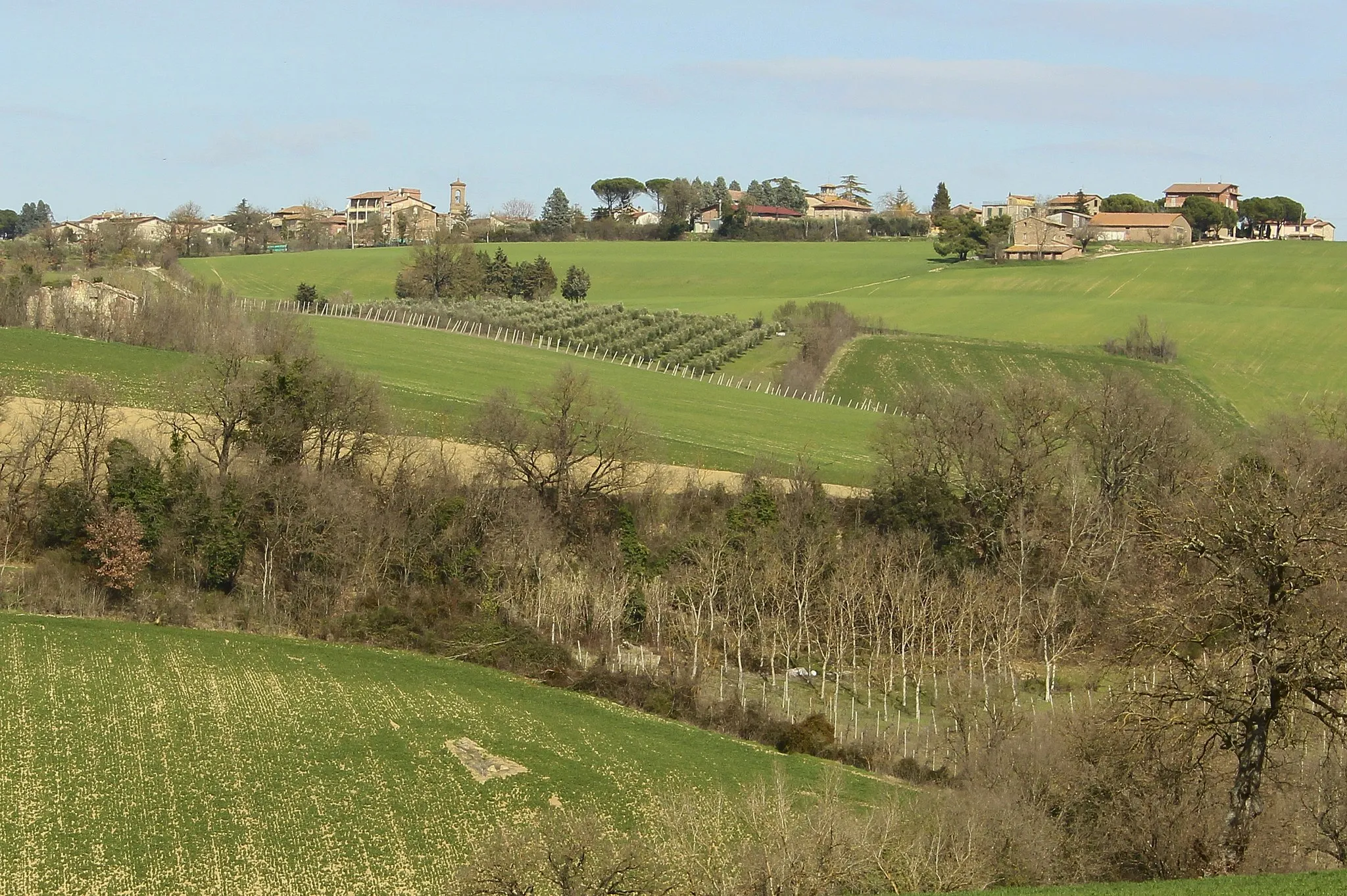 Photo showing: Panorama of Cerqueto, hamlet of Marsciano, Province of Perugia, Umbria, Italy