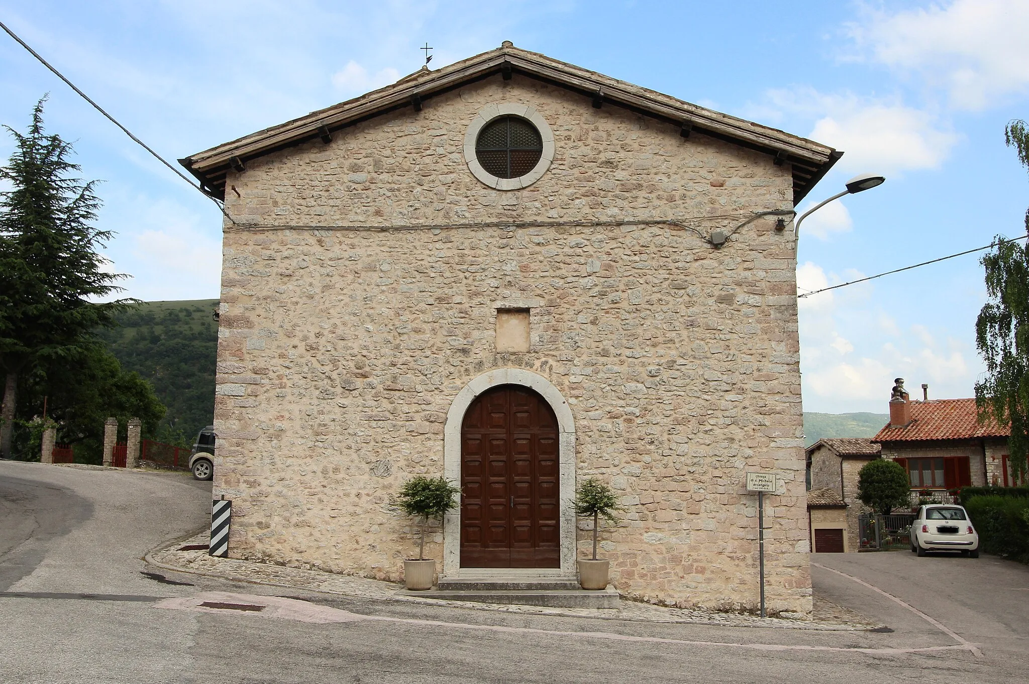 Photo showing: Church San Michele Arcangelo, Meggiano, hamlet of Vallo di Nera, Umbria, Italy