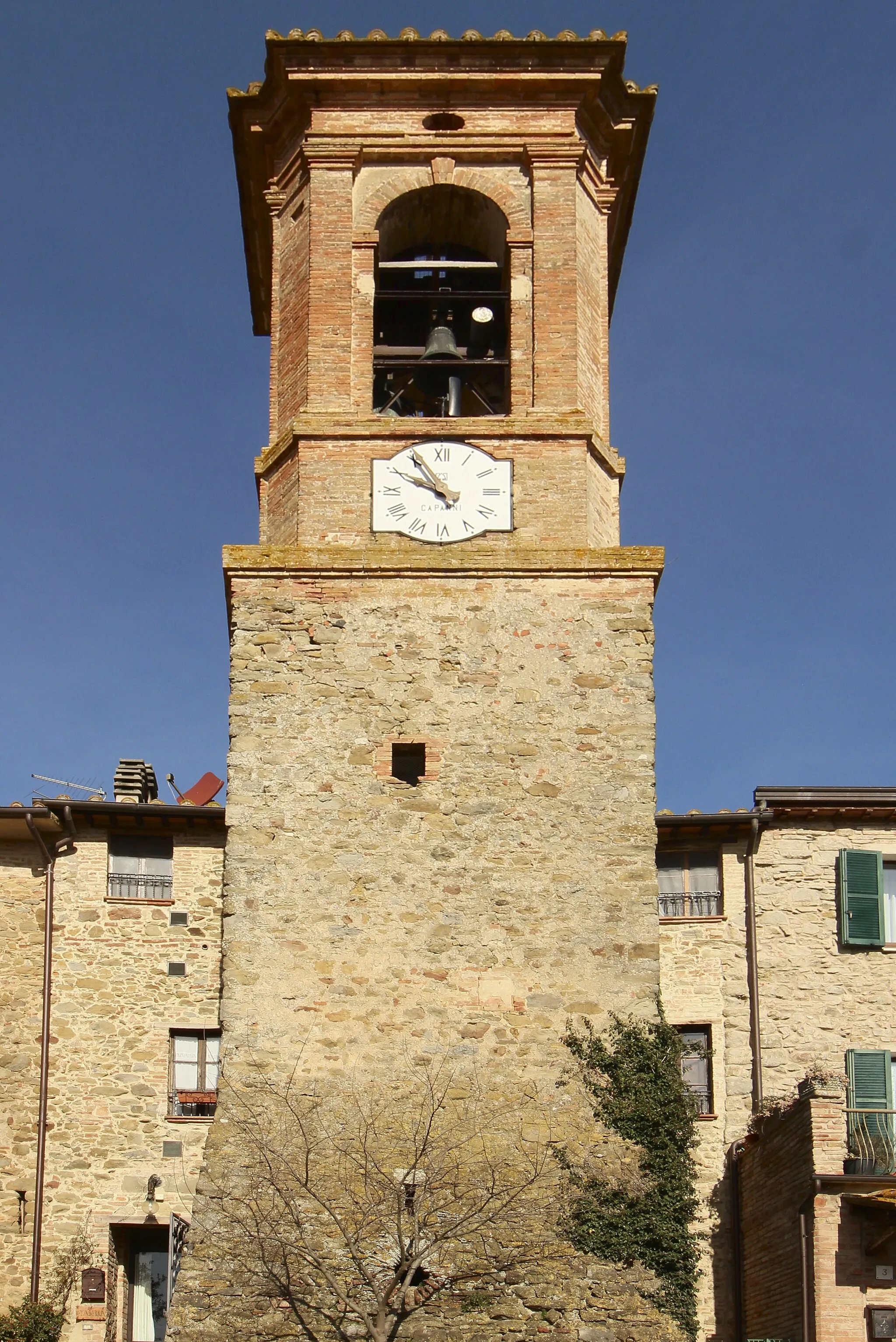 Photo showing: Tower of Castiglione della Valle, hamlet of Marsciano, Umbria, Italy