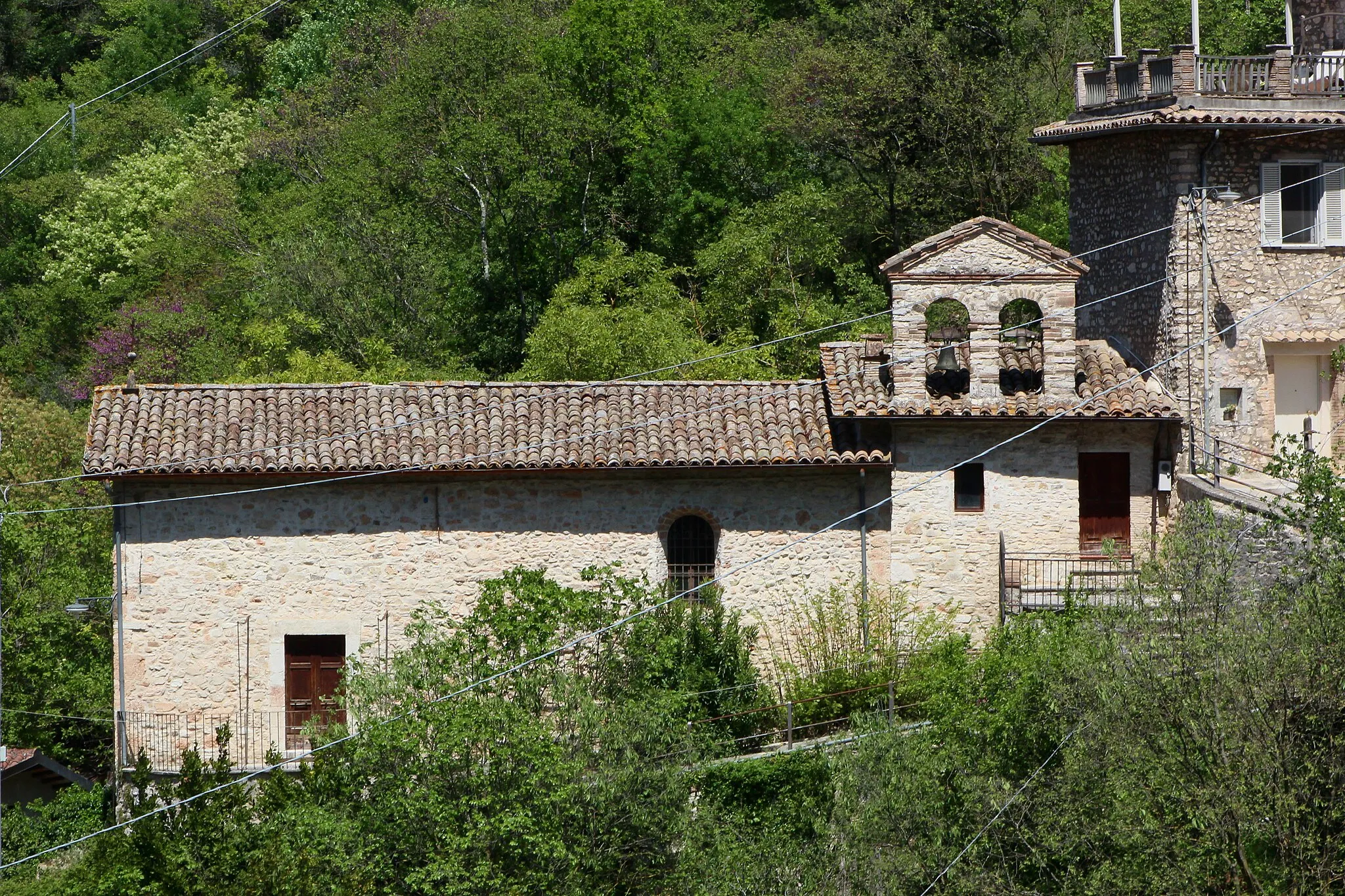 Photo showing: church Sant'Antonio da Padova, Castiglioni, hamlet of Arrone, Province of Terni, Umbria, Italy