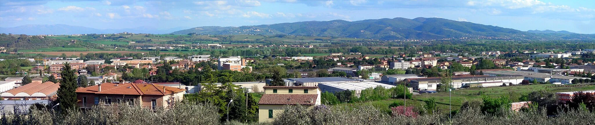 Photo showing: Panorama of Balanzano, Ponte San Giovanni, Perugia, Umbria, Italy