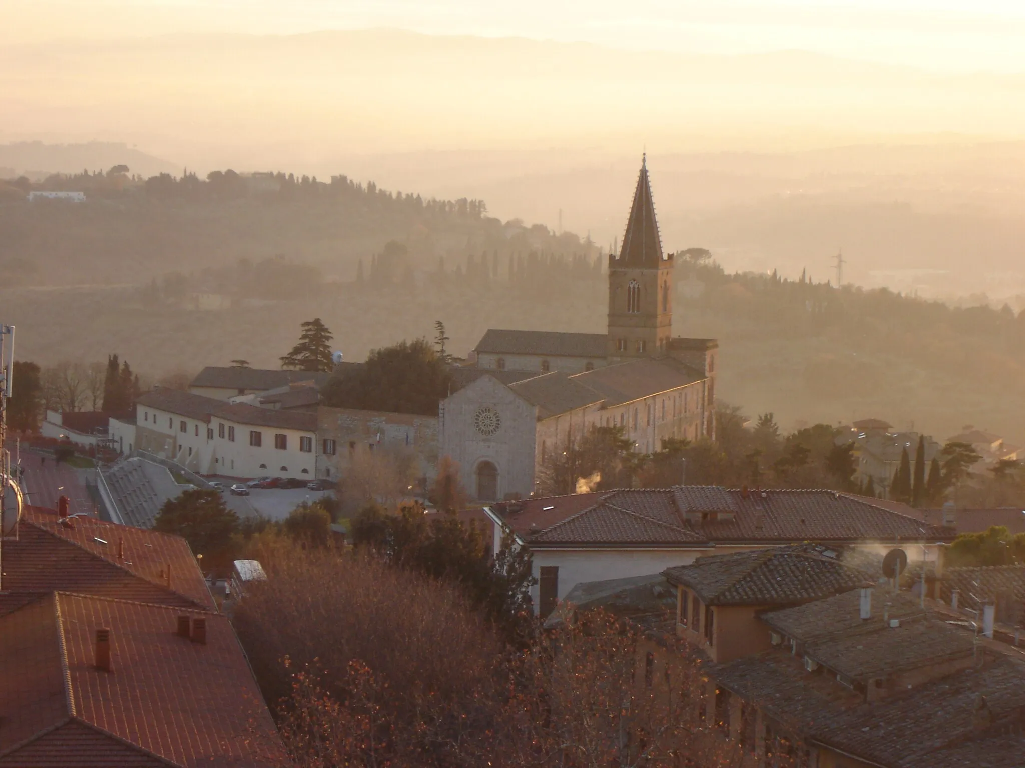 Photo showing: Perugia im Abendrot