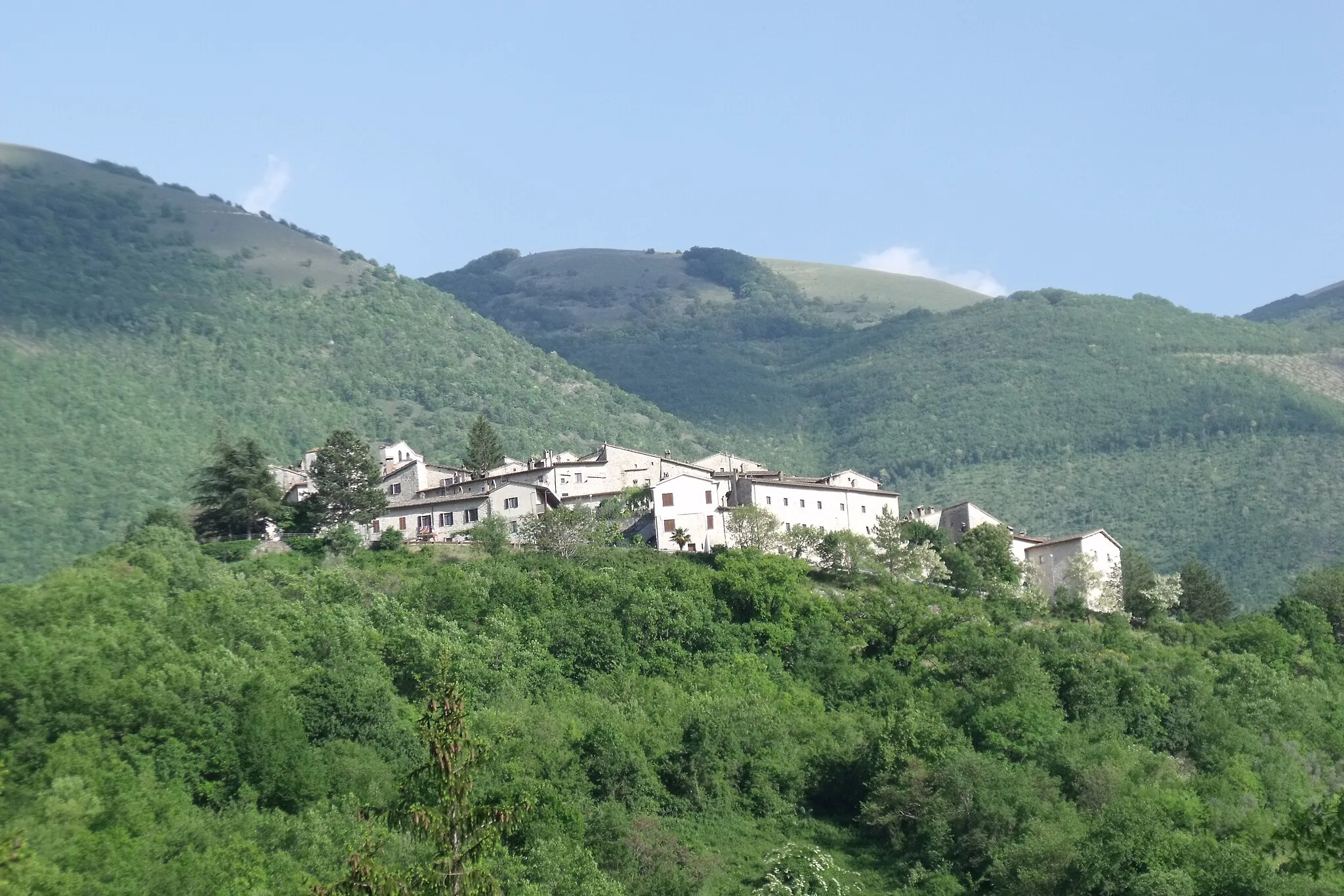 Photo showing: Panorama of Vallo di Nera, Valneria, Province of Perugia, Umbria, Italy