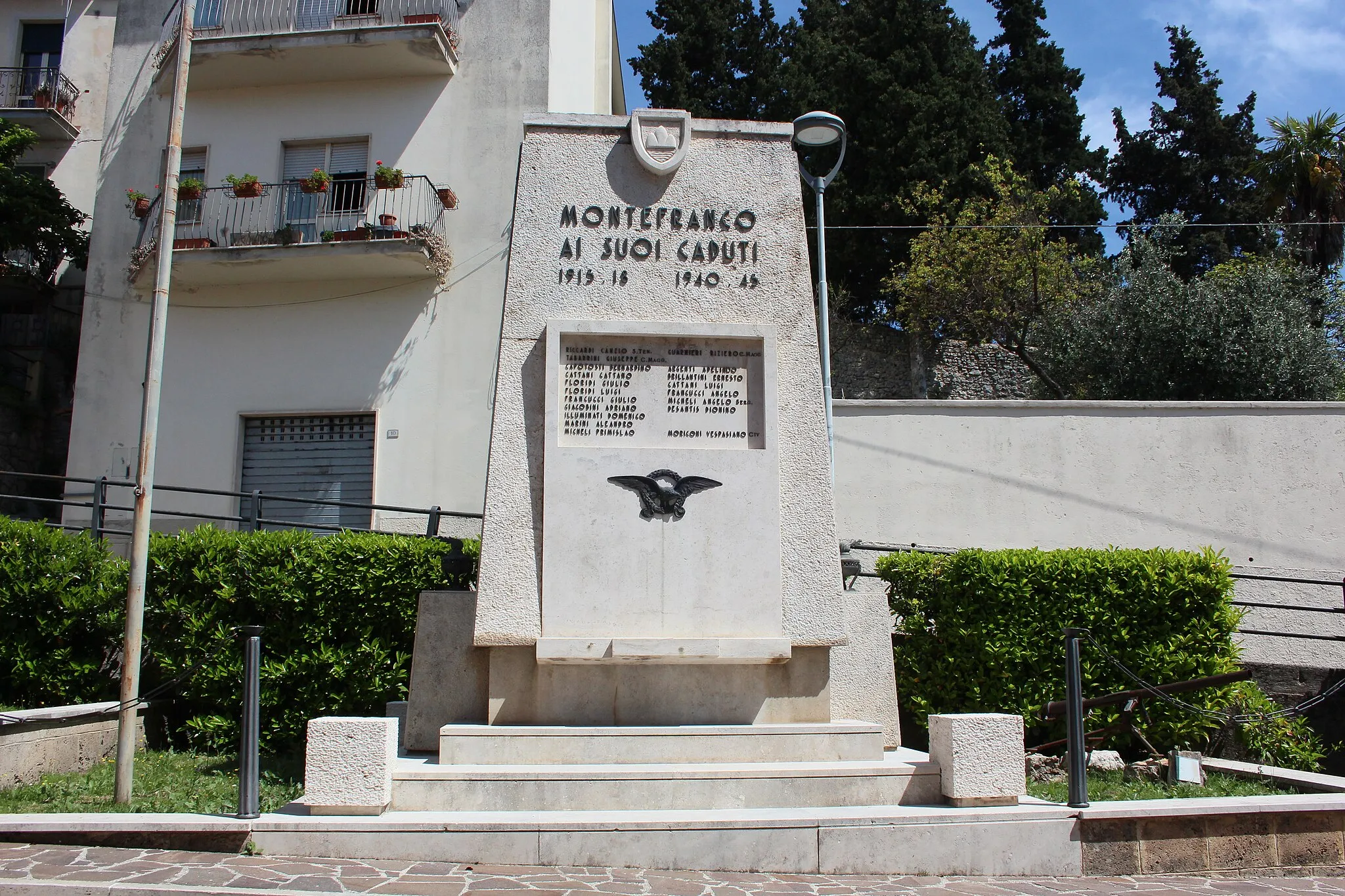 Photo showing: Monumento ai Caduti (Montefranco)