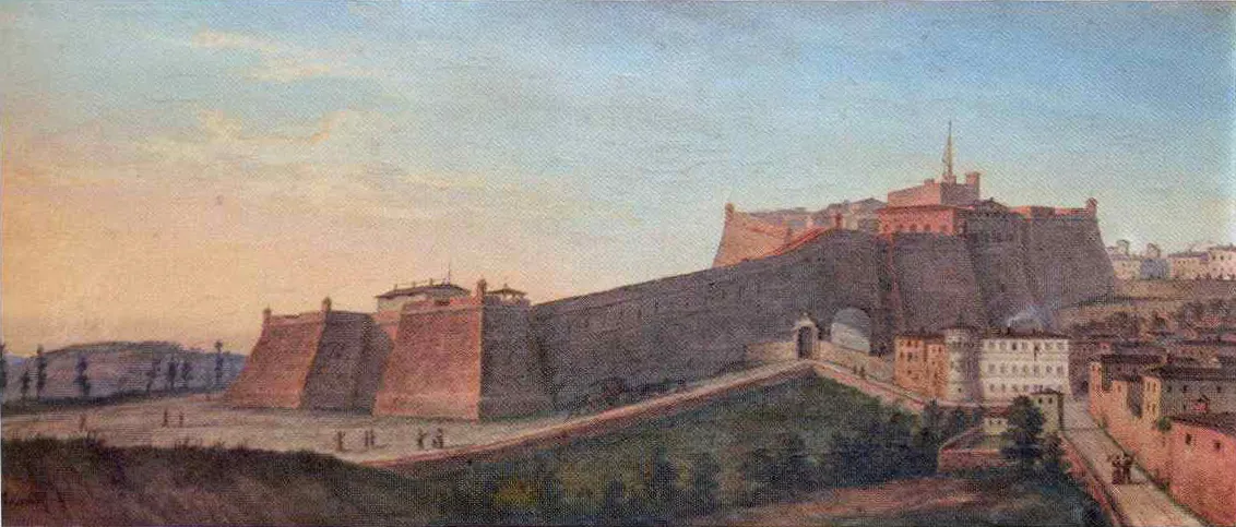 Photo showing: Veduta della fortezza Paolina di Perugia, Galleria Nazionale dell'Umbria