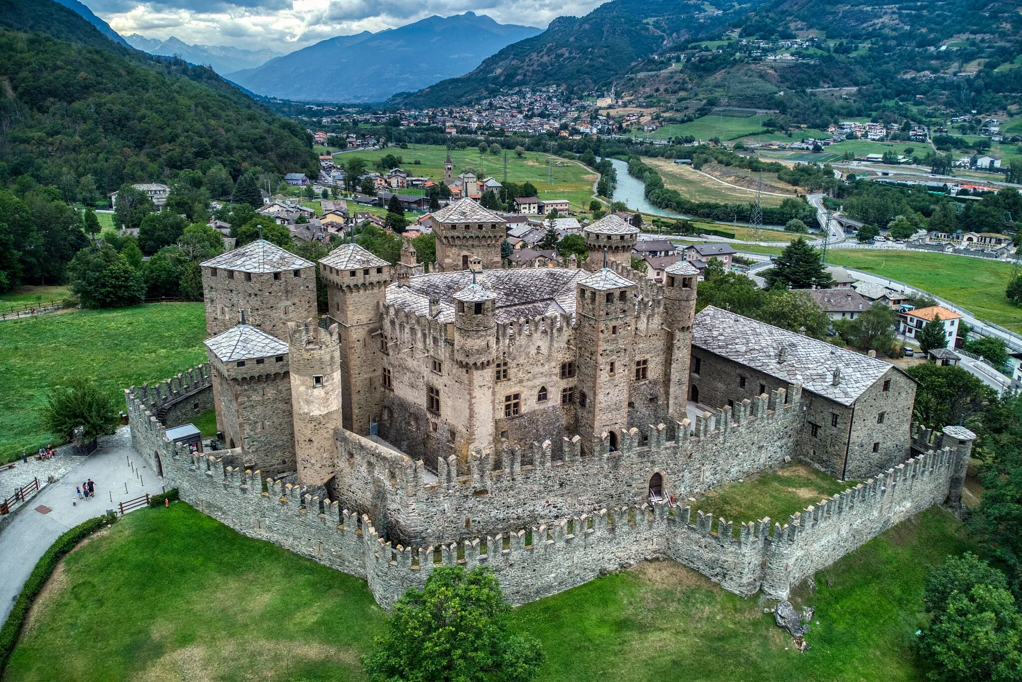 Photo showing: Castello di Fénis - Fénis Castle