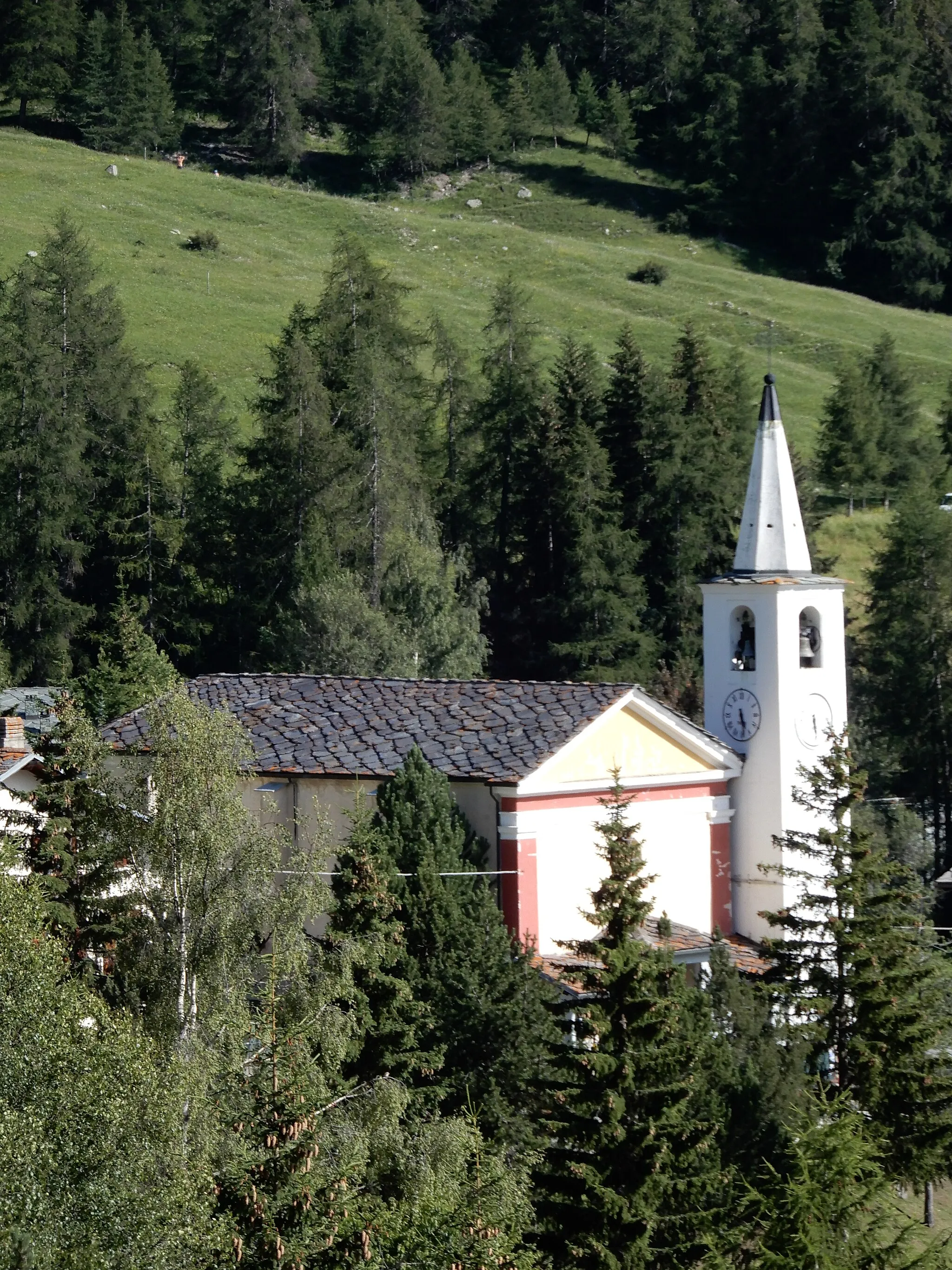 Photo showing: Veduta della chiesa di Santa Maria Maddalena a La Magdeleine