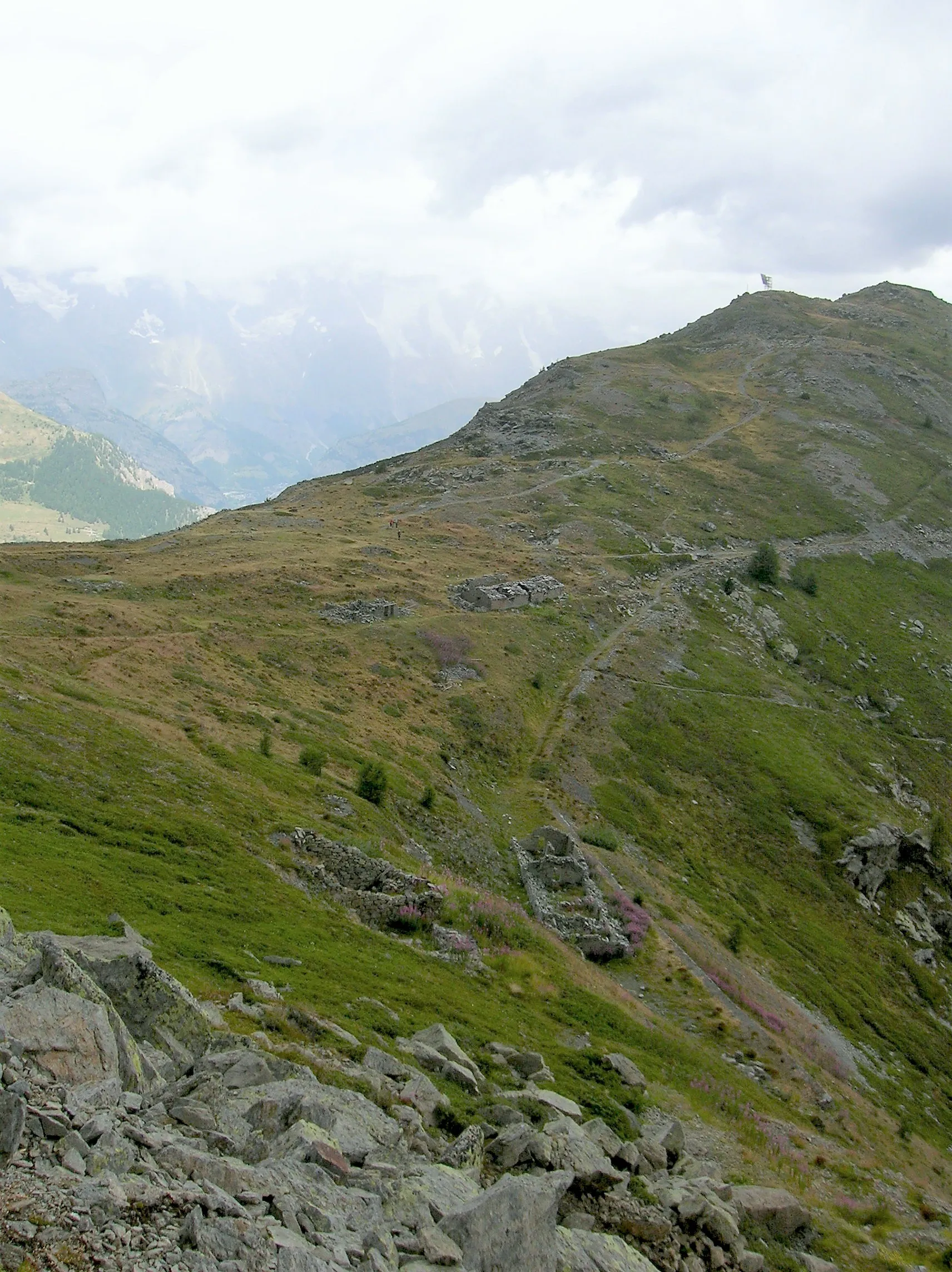 Photo showing: fortificazioni al colle della Croce, La Thuile.