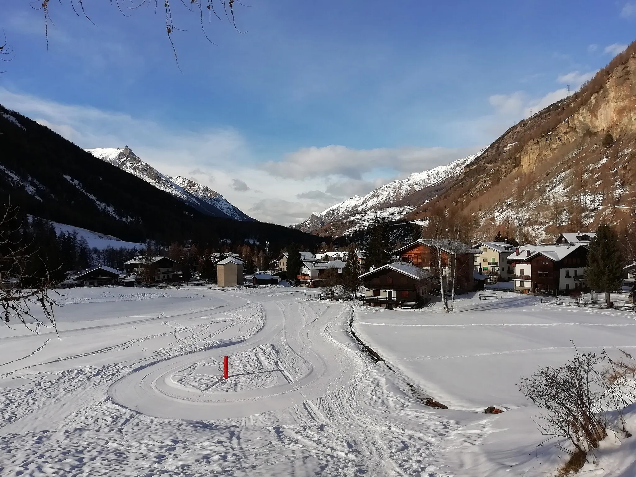 Photo showing: pista per sci di fondo, Lillaz, Valle d'Aosta, Italia.