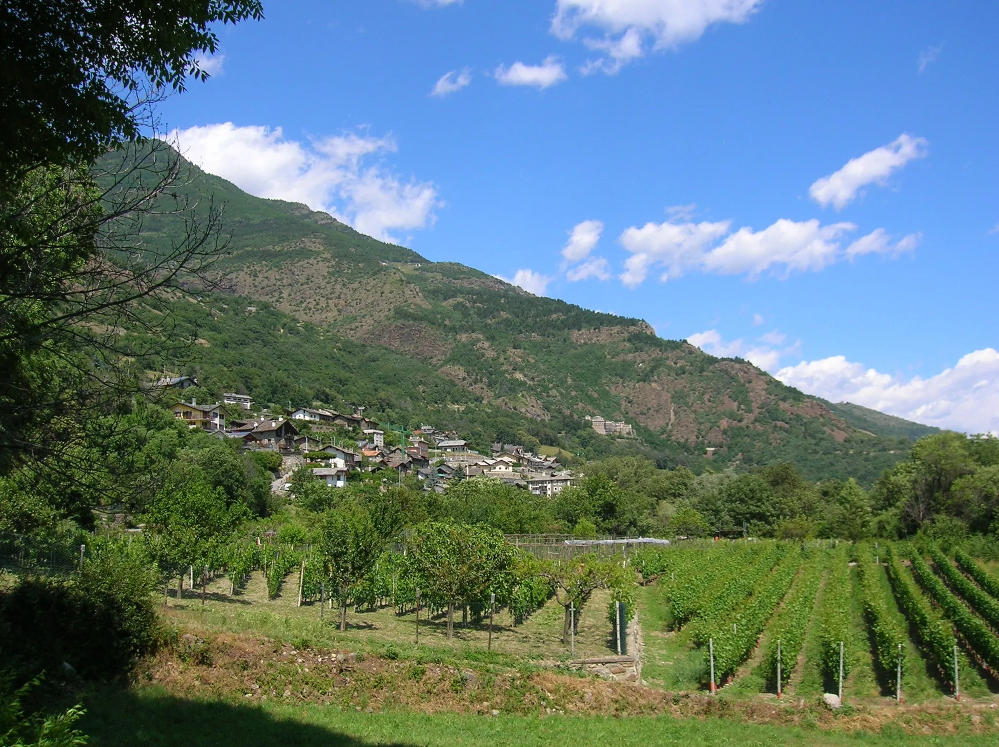 Photo showing: Panorama di Quart, Valle d'Aosta, Italia.