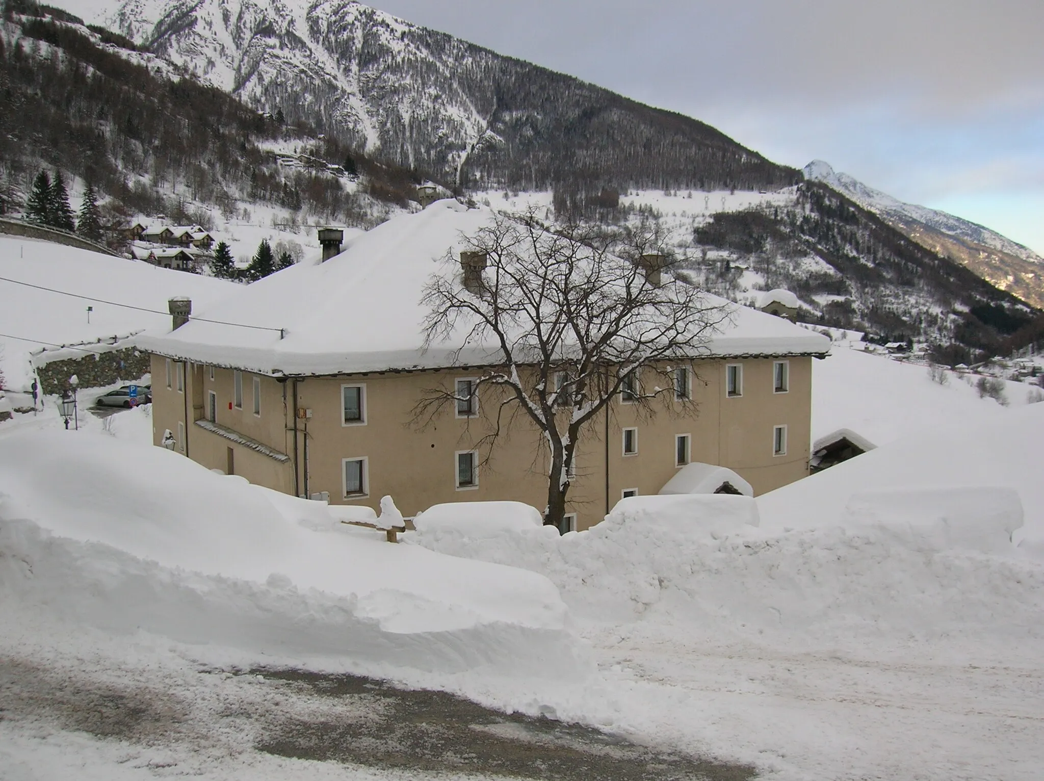 Photo showing: Esterno del Château Verdun in inverno, Saint-Oyen, Valle d'Aosta, Italia.