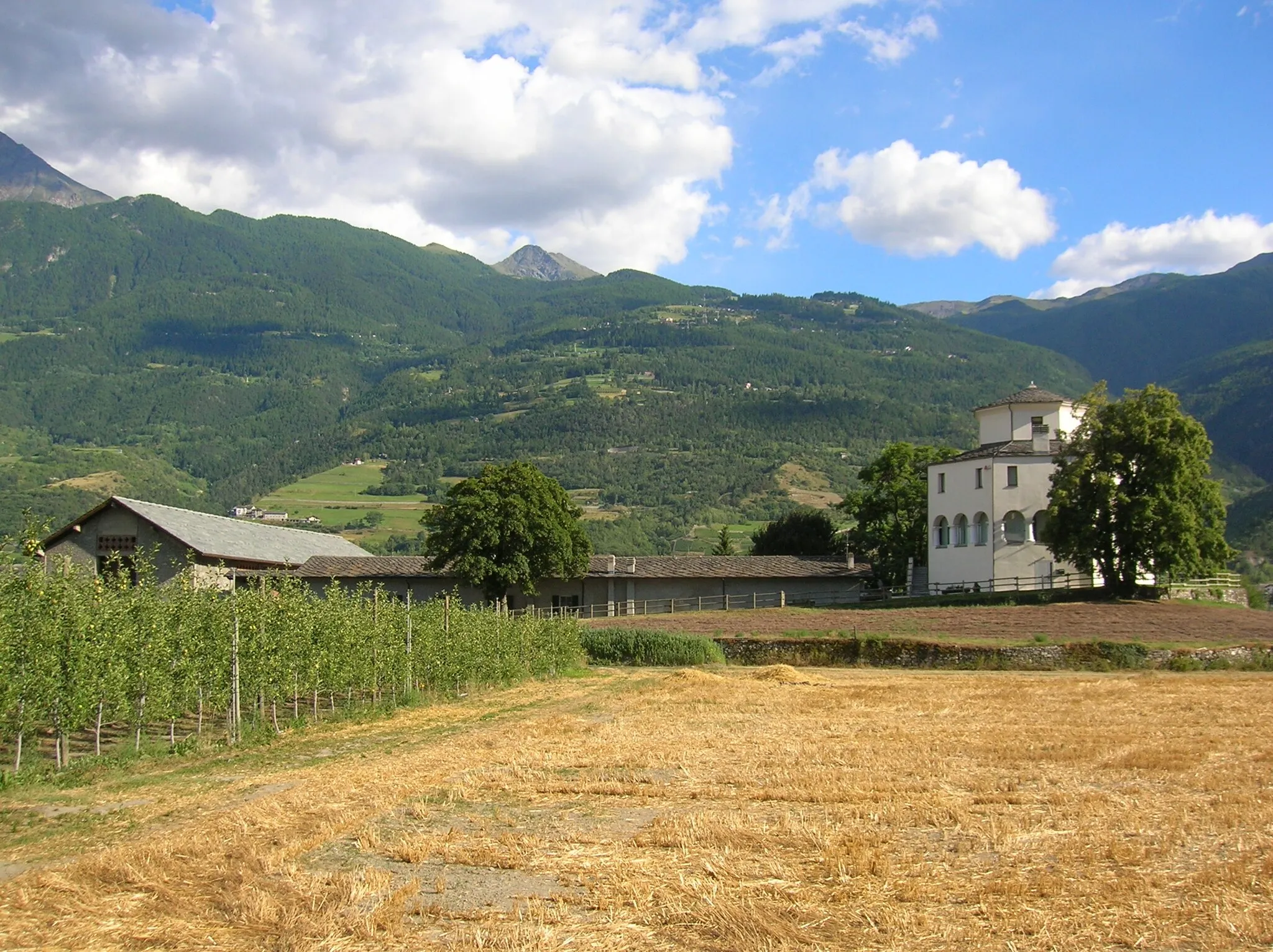 Photo showing: Castello di Montfleury, Aosta, Valle d'Aosta, Italia.