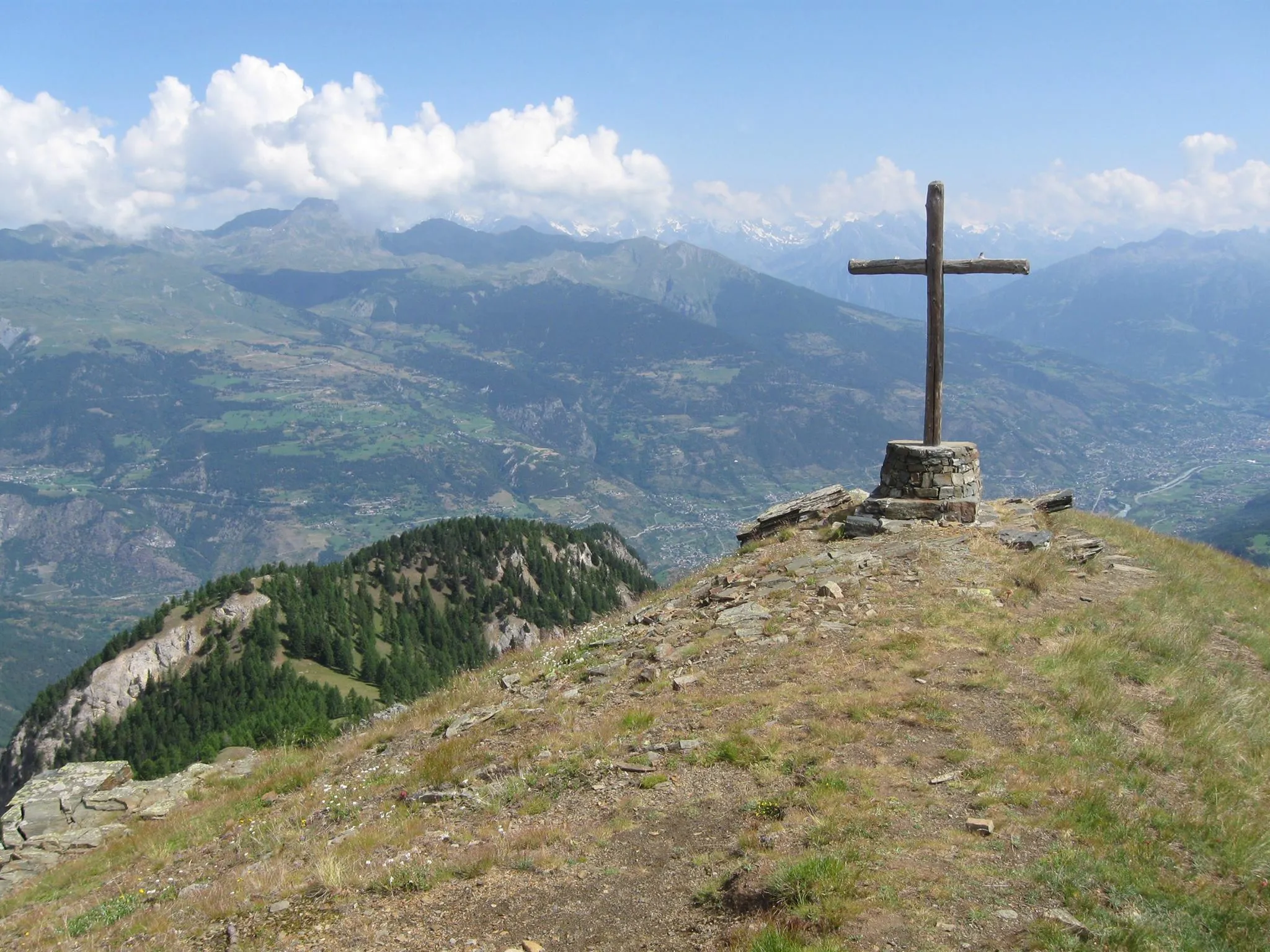 Photo showing: Croce del Mont Paillasse, Rhemes-Saint-Georges (AO)
Vista verso Aosta