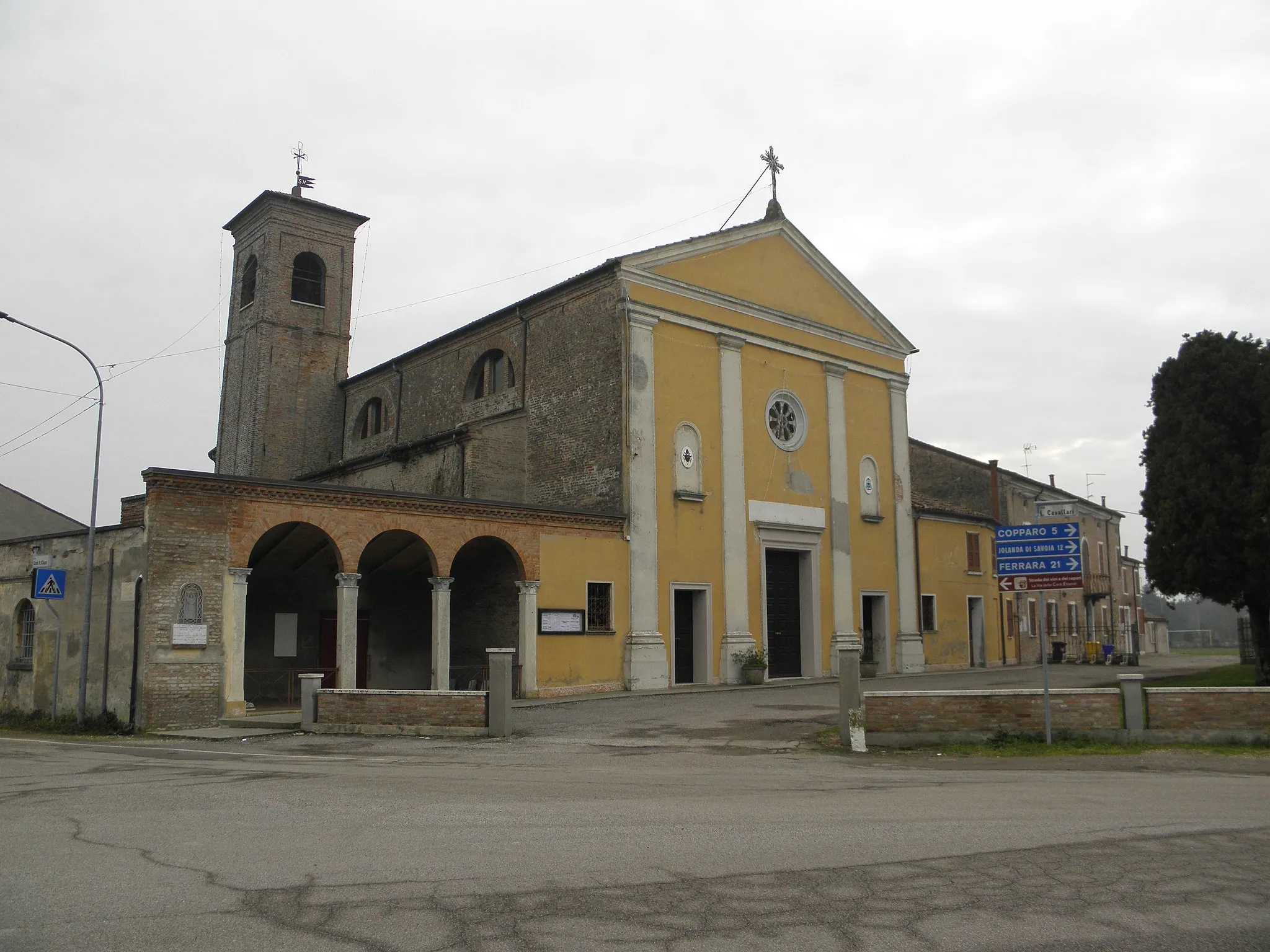 Photo showing: Coccanile, frazione di Copparo: la chiesa parrocchiale di San Venazio in Coccanile.