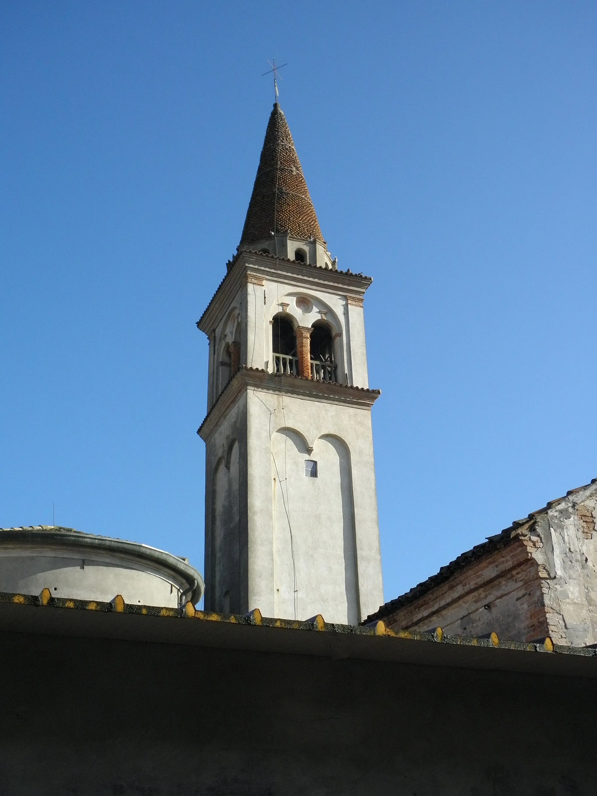 Photo showing: Bellombra, già comune e dal 1928 frazione di Adria. Chiesa di San Giacomo Apostolo, interno, controfacciata.