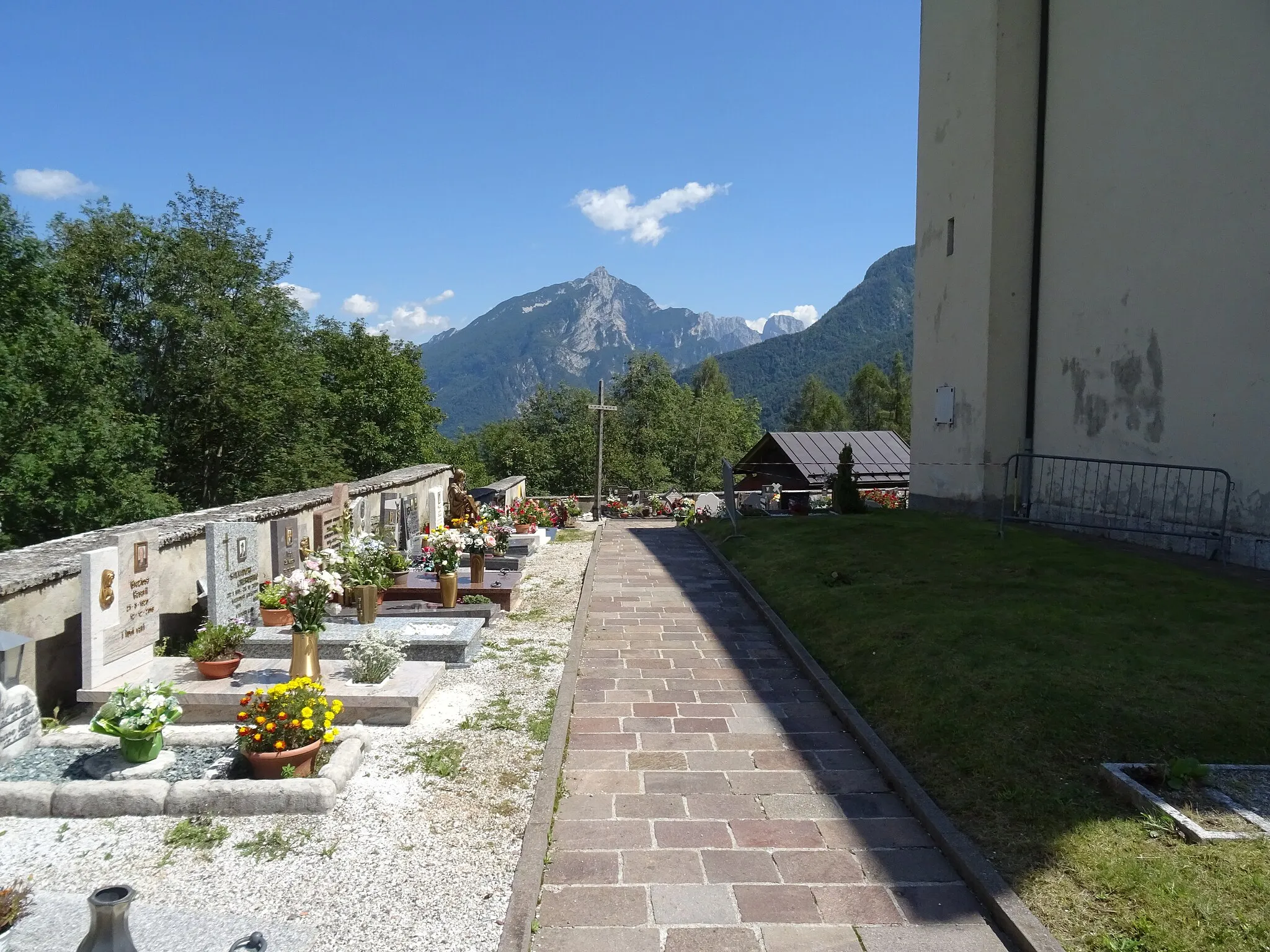 Photo showing: Cemetery of Sagron (Sagron Mis, Trentino, Italy)