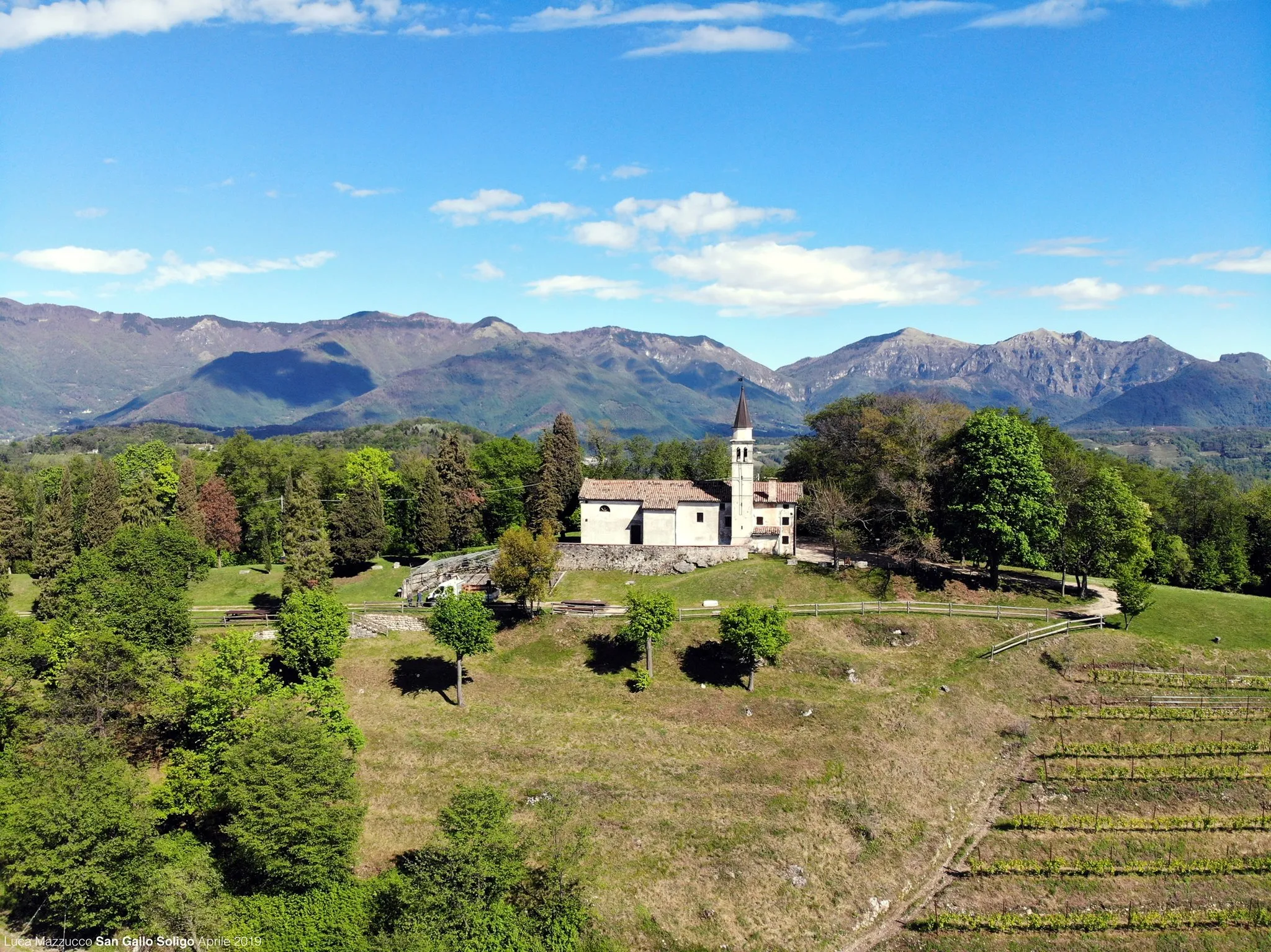 Photo showing: Eremo di San Gallo a Soligo (TV), veduta lato Sud