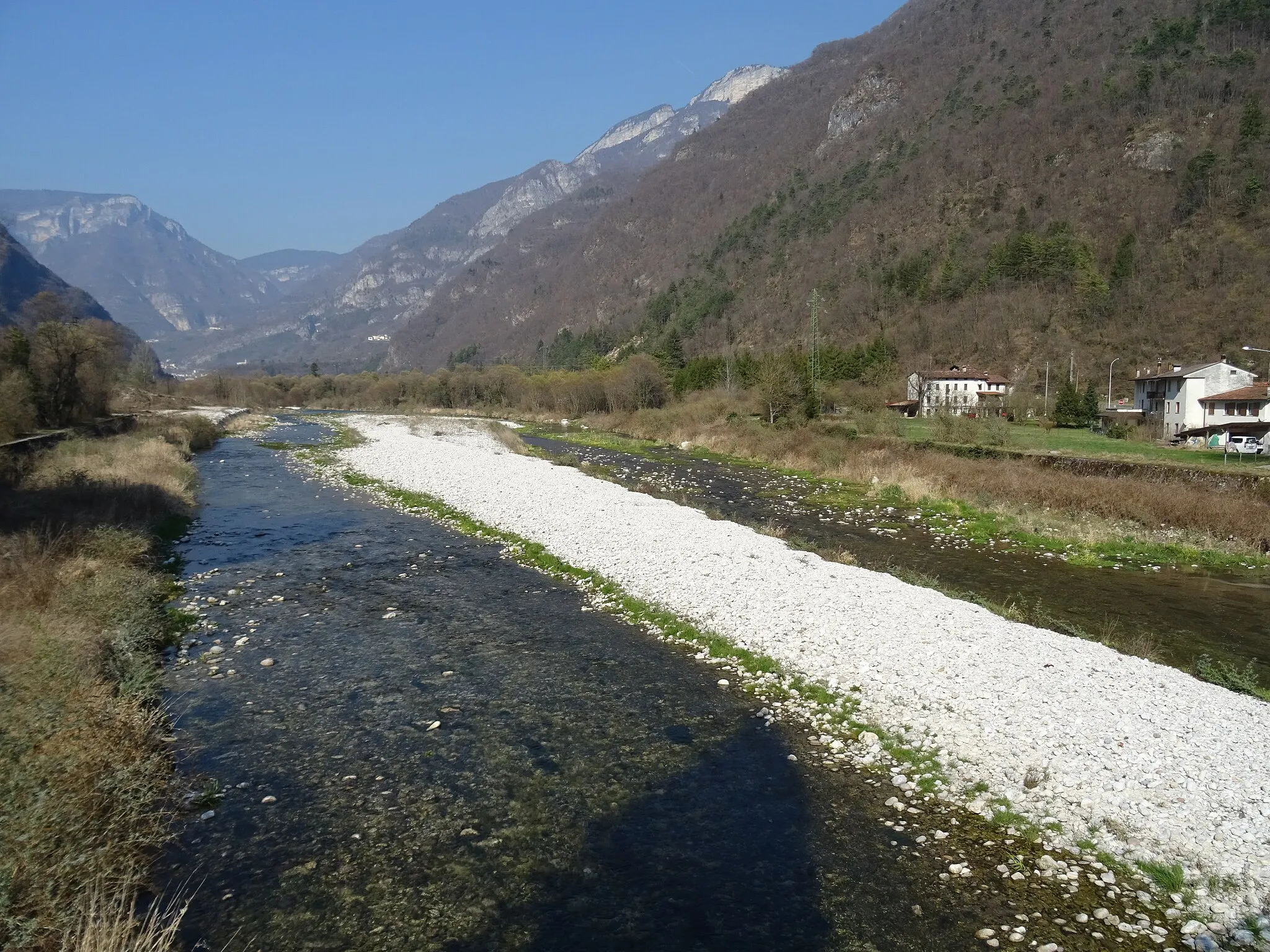 Photo showing: The Astico river between Forni and Setteca' (Valdastico, Veneto, Italy)