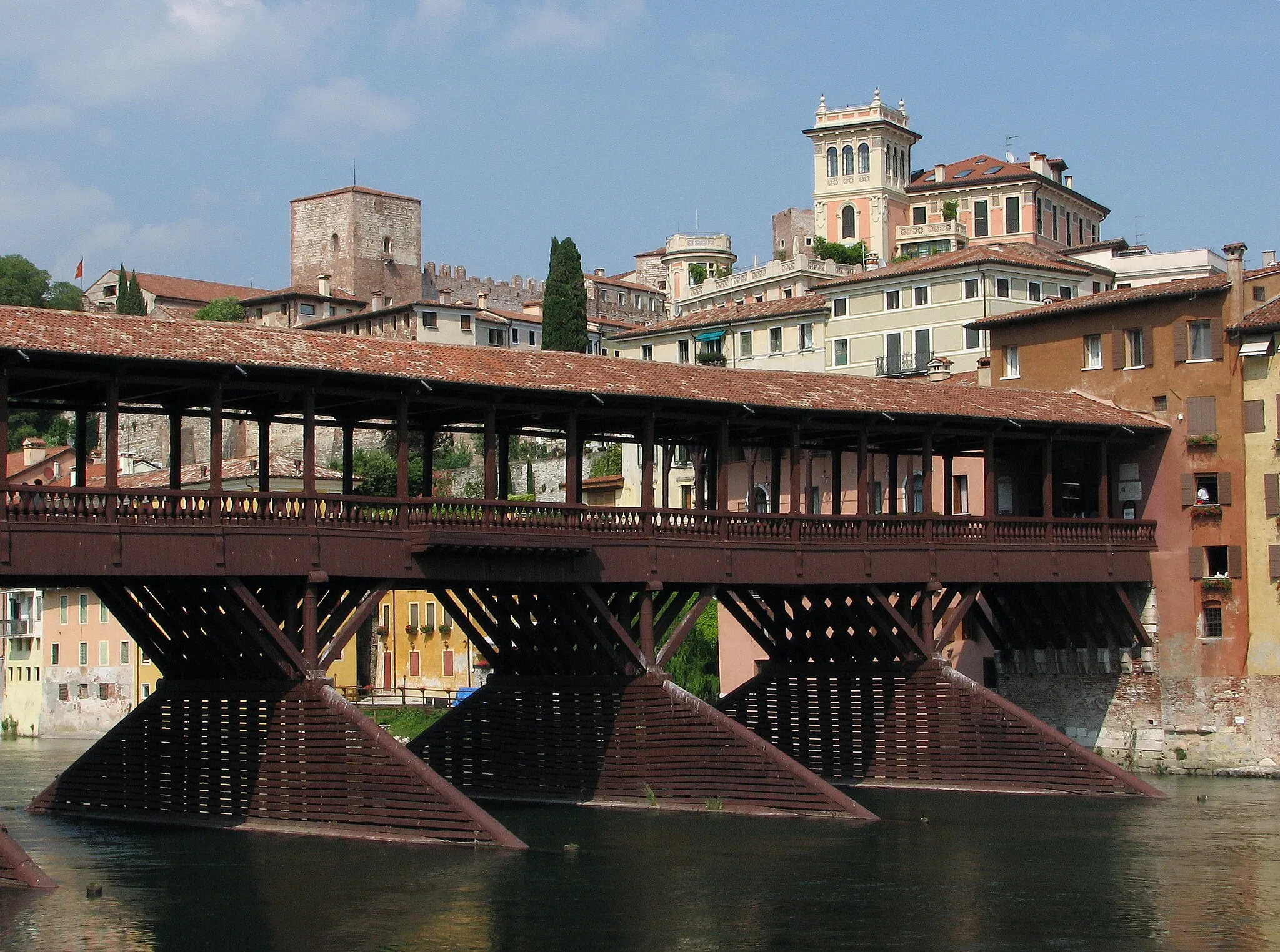 Photo showing: Il Ponte degli Alpini a Bassano del Grappa.