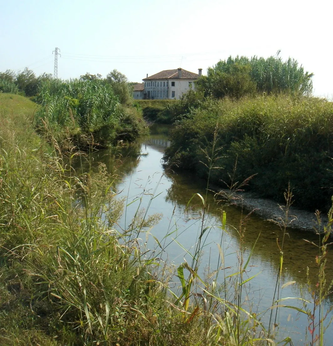 Photo showing: Sarano di Santa Lucia di Piave (Treviso): il torrente Crevada.