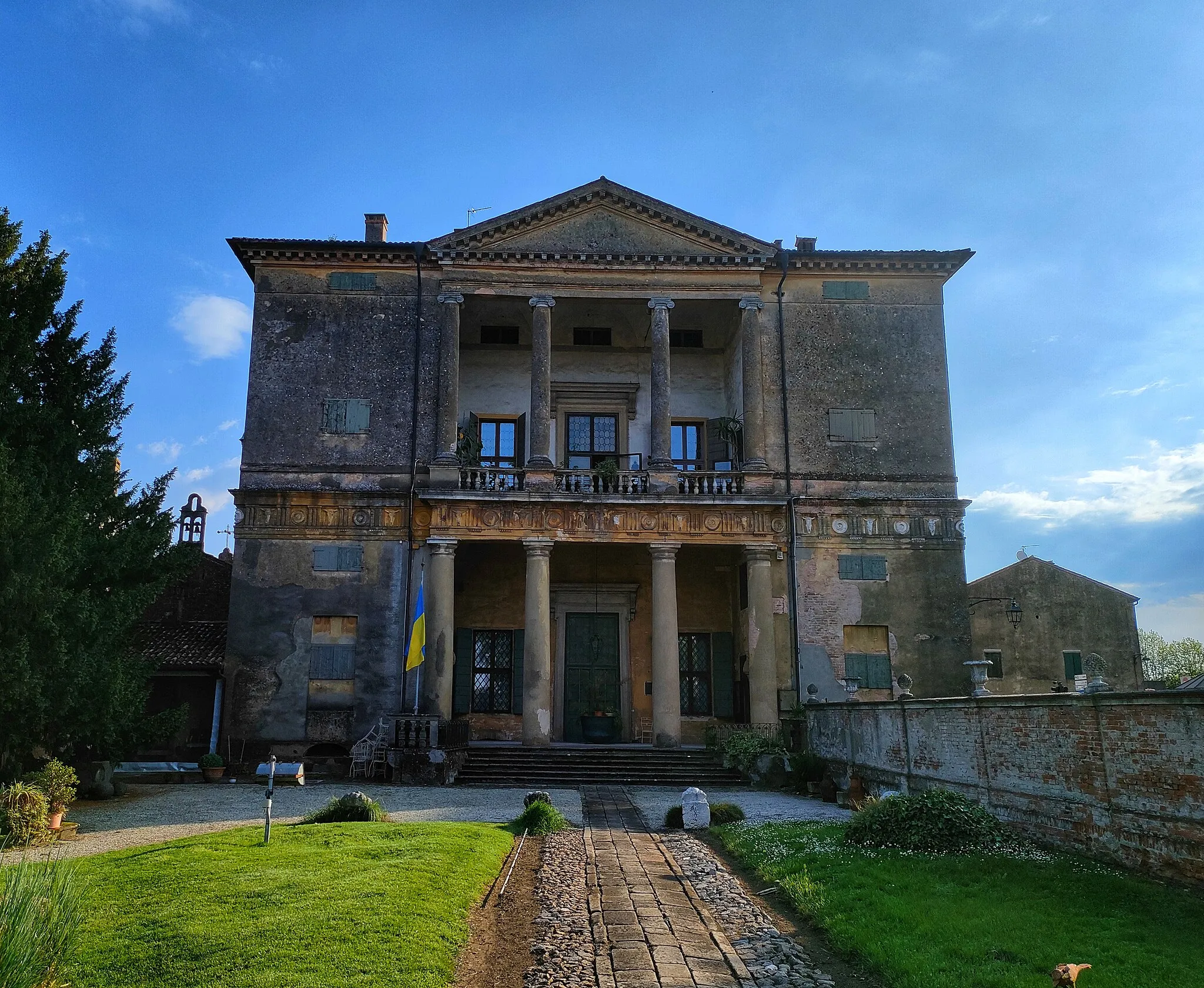 Photo showing: Facciata posteriore della Villa Pisani a Montagnana