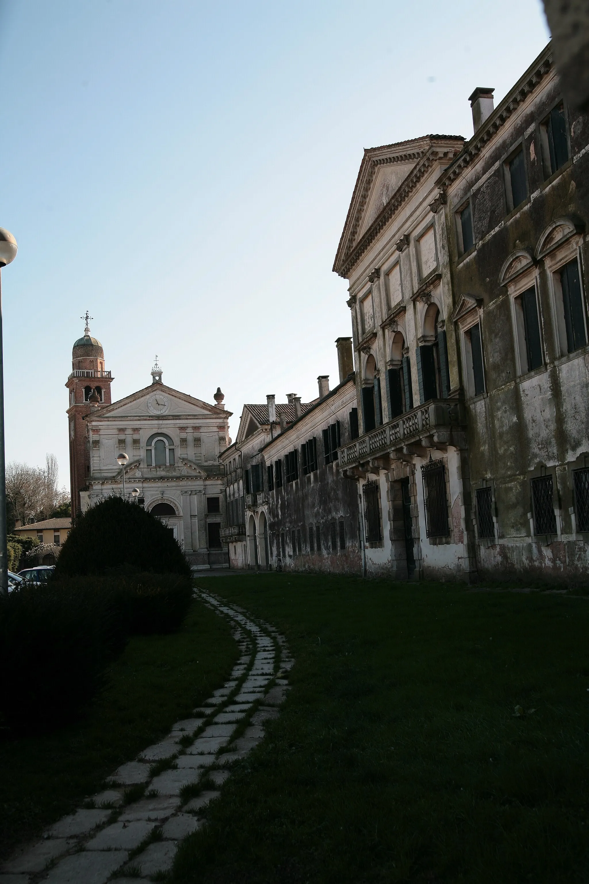 Photo showing: Villa Widmann e chiesa di Bagnoli di Sopra